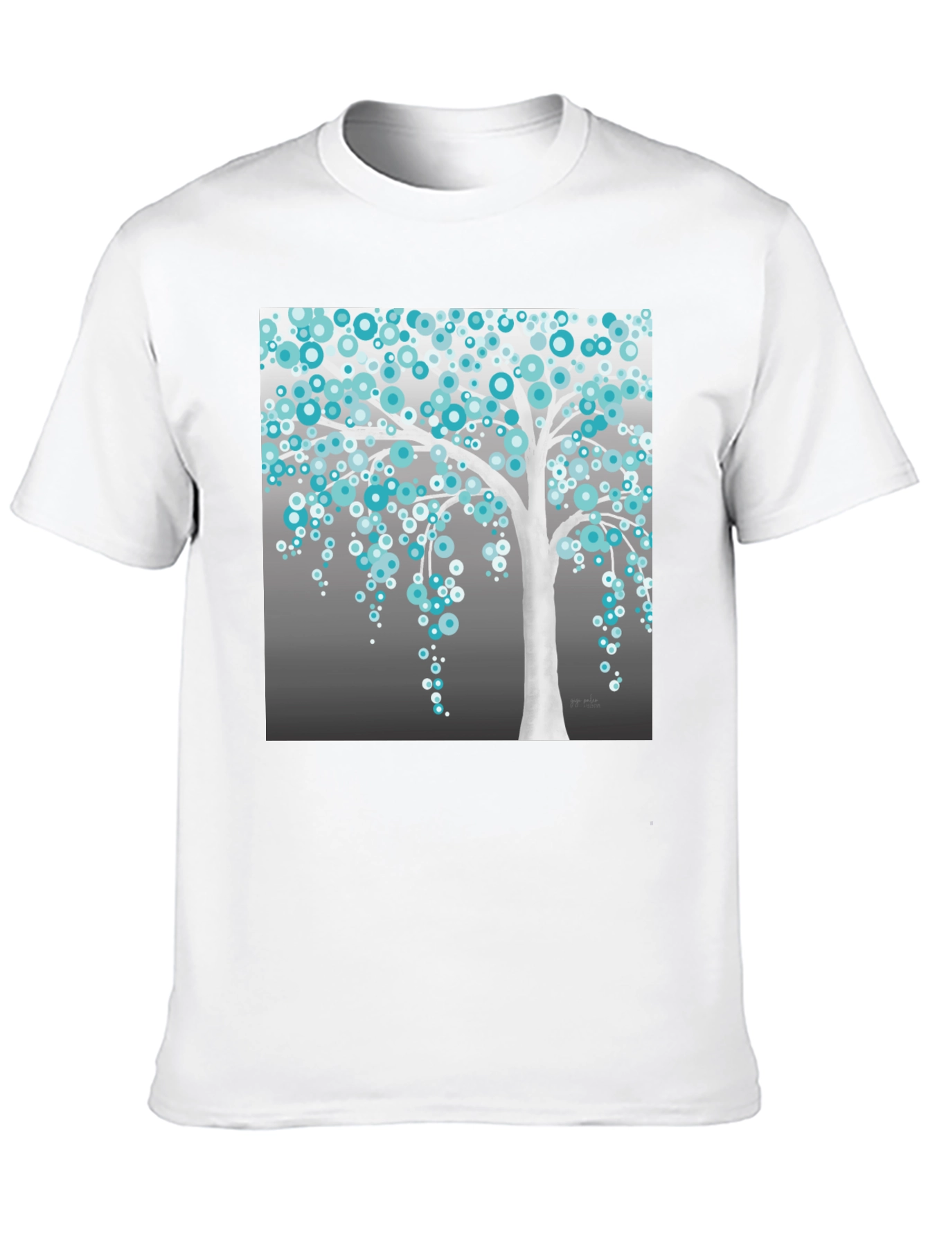 Black Artsy Tree Graphic Tee view 10