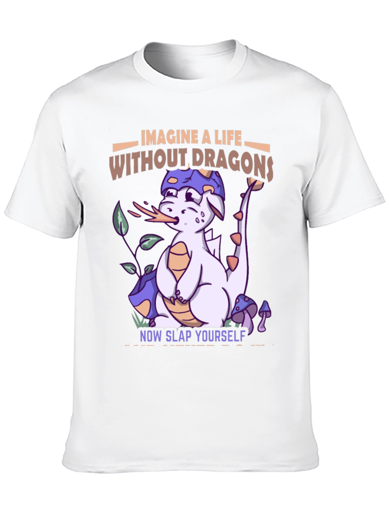 Black Imagine a Life Without Dragons T-Shirt view 10
