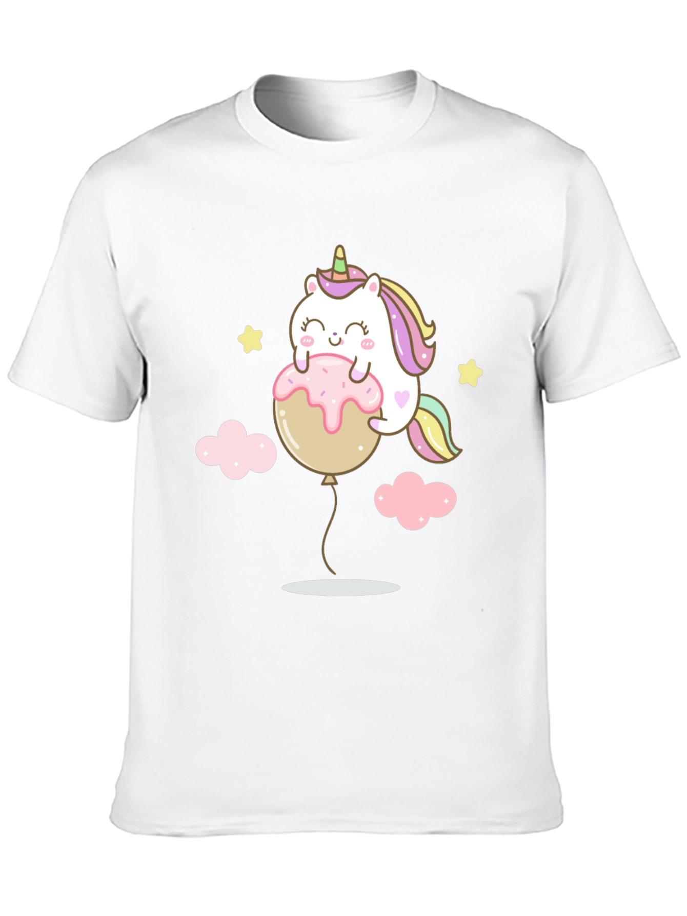 Black Unicorn Balloon Graphic T-Shirt - Cute & Comfy view 10