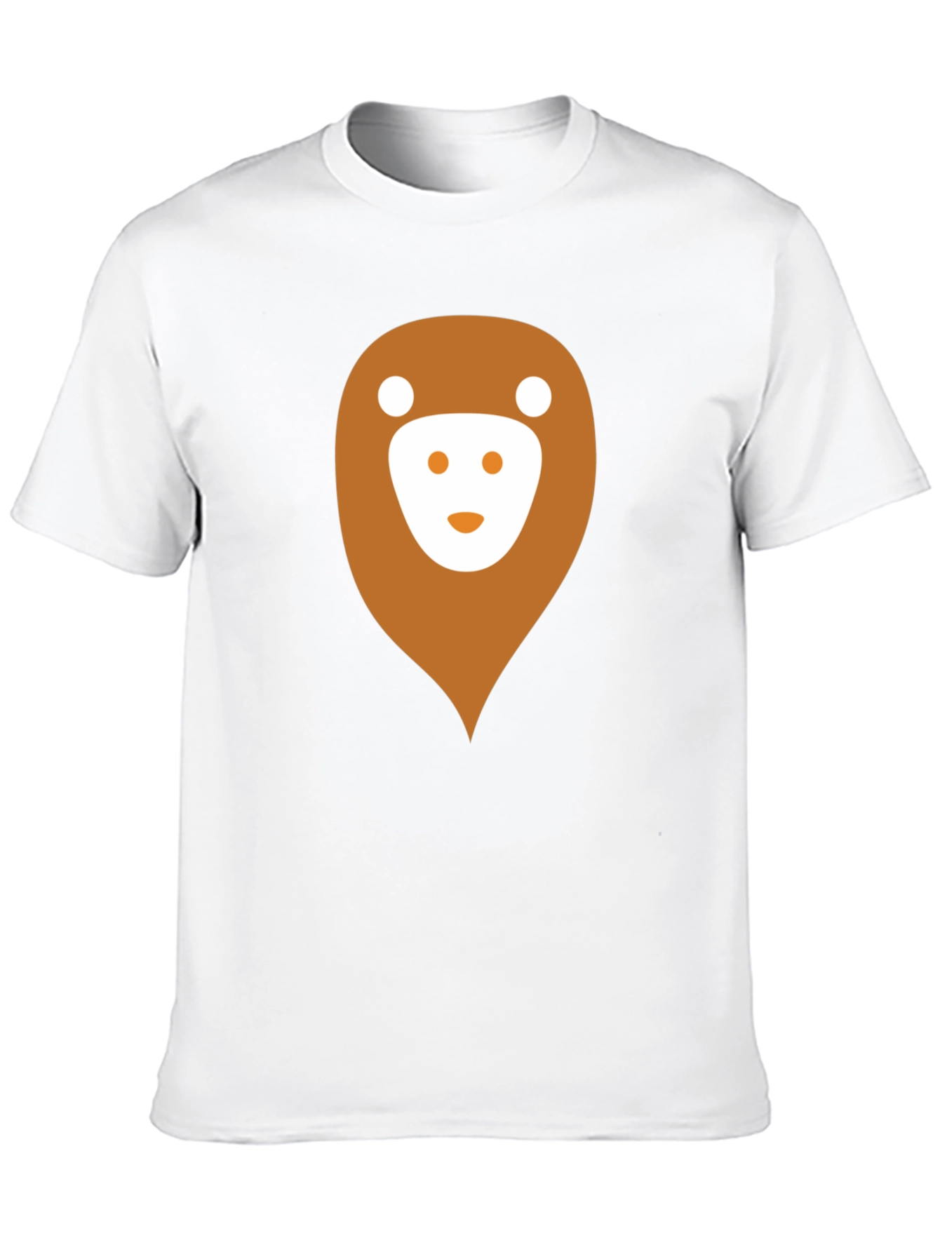 Black Men's Black T-Shirt with Monkey Logo view 10