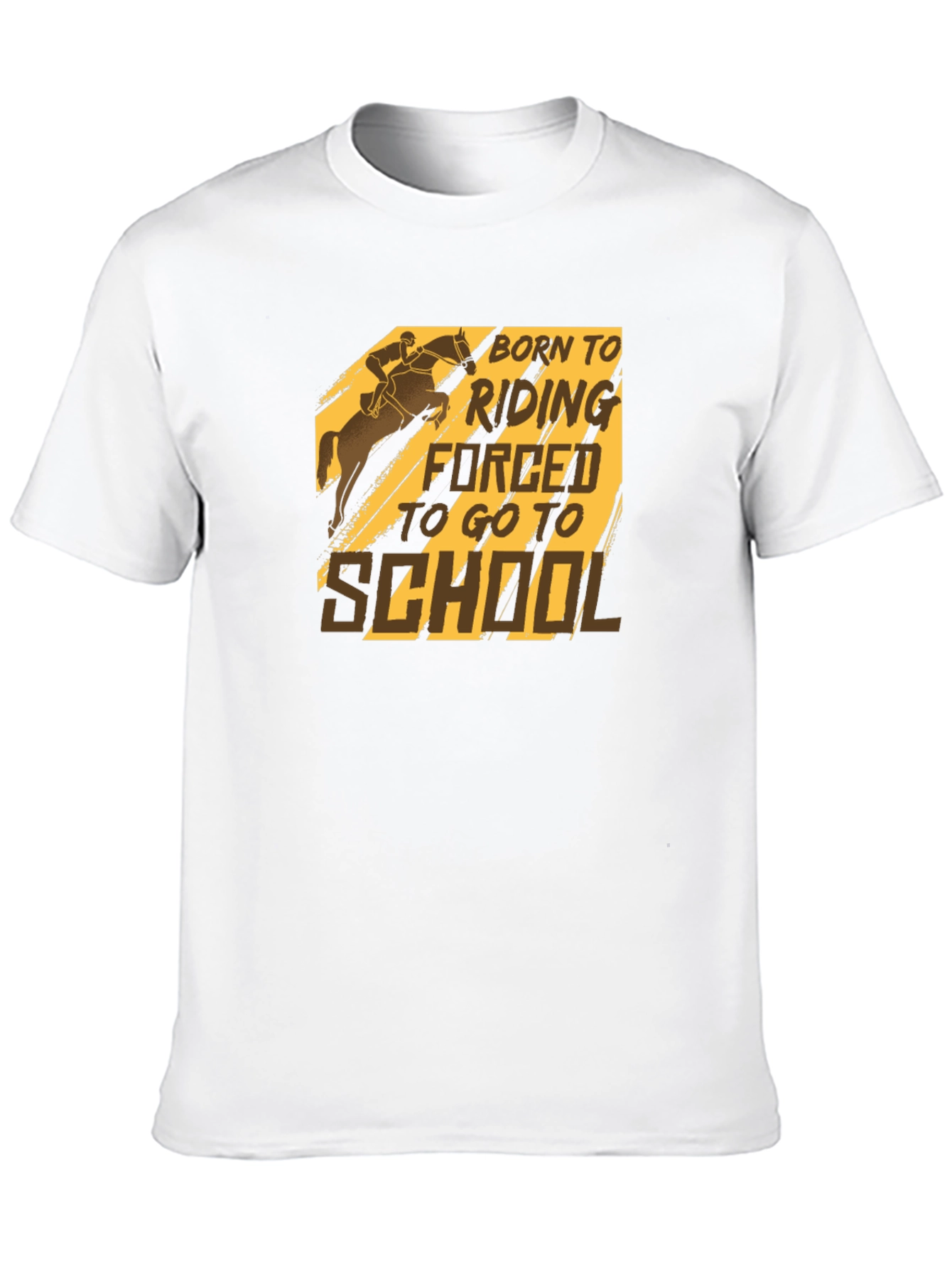 Black Born to Ride Horse Graphic T-Shirt - Black view 10