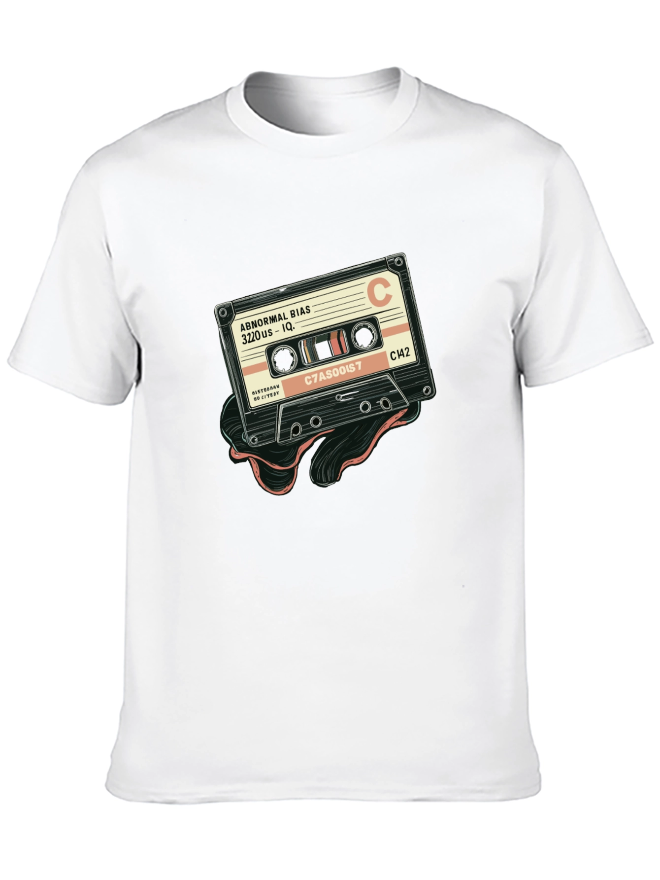 Black Retro Cassette Tape Graphic T-Shirt view 10