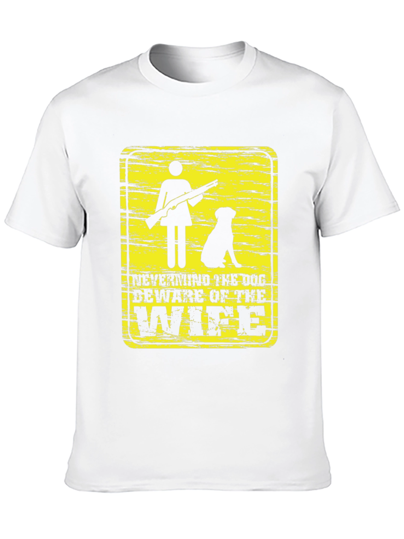 Black Beware of Wife Funny Graphic T-Shirt view 10