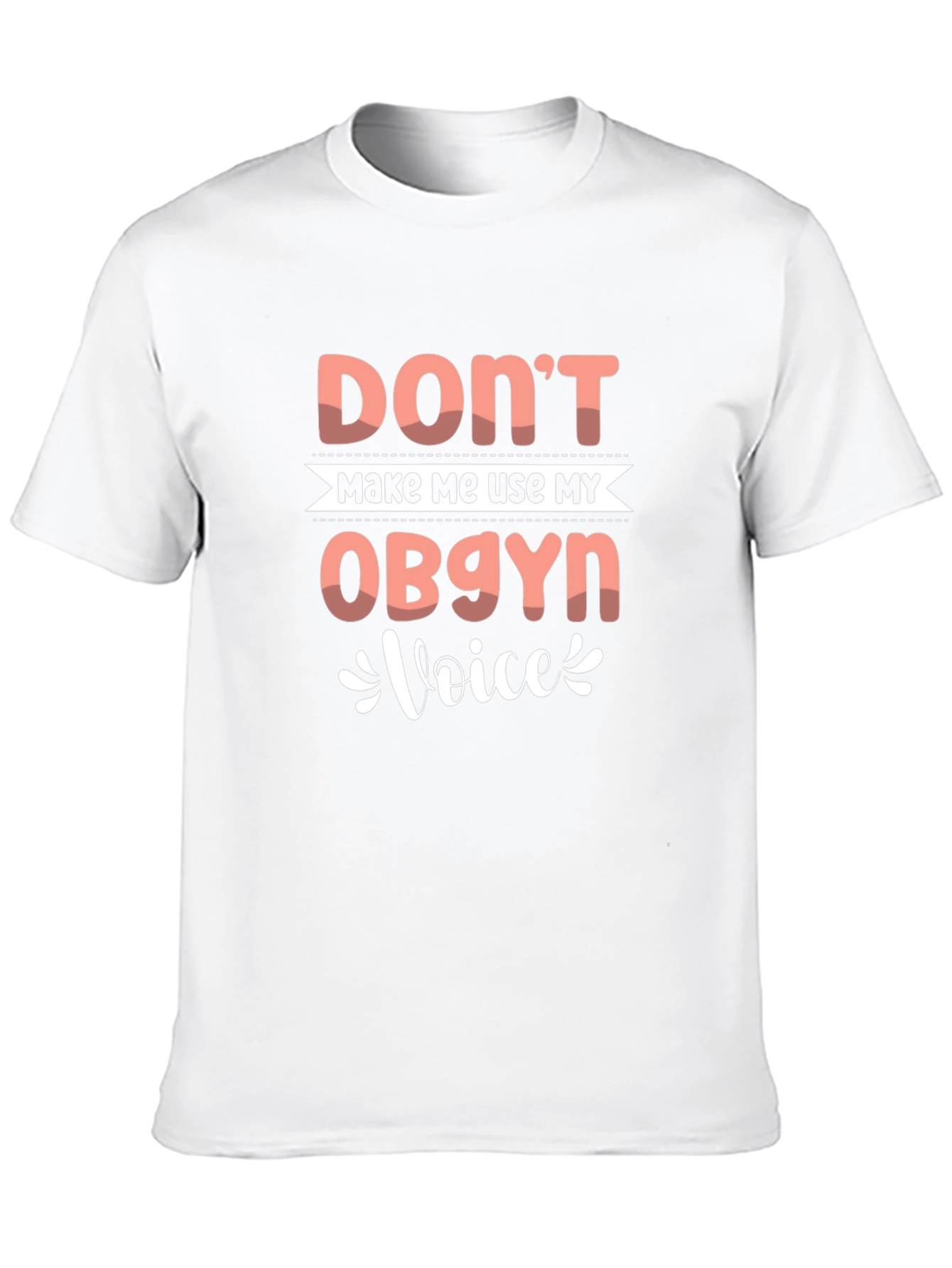 Black OBGYN Voice T-Shirt - Funny Women's Health Tee view 10