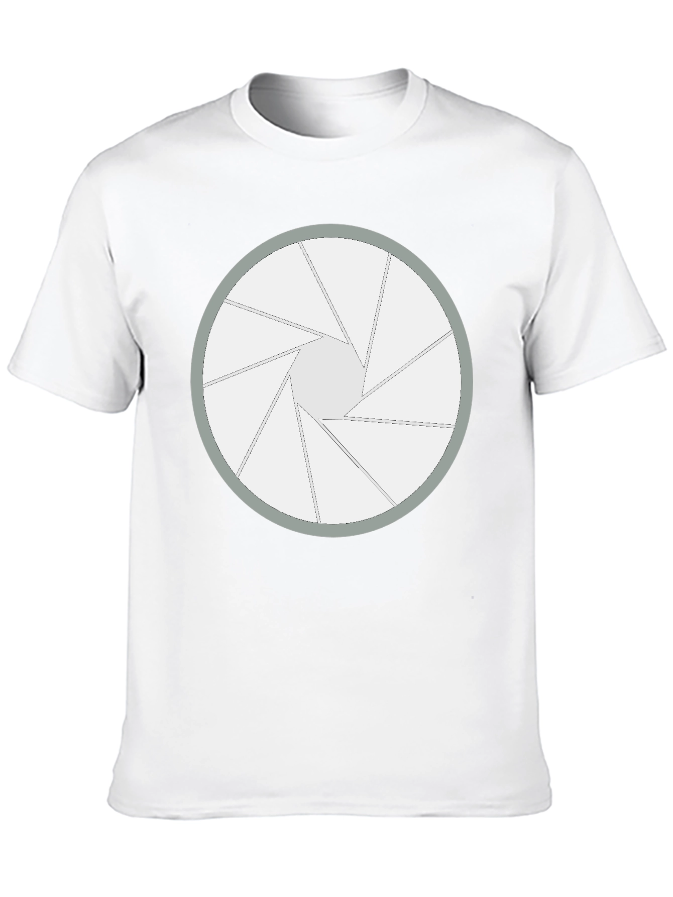 Black Aperture Blade Graphic Tee - Camera Shutter Design view 10