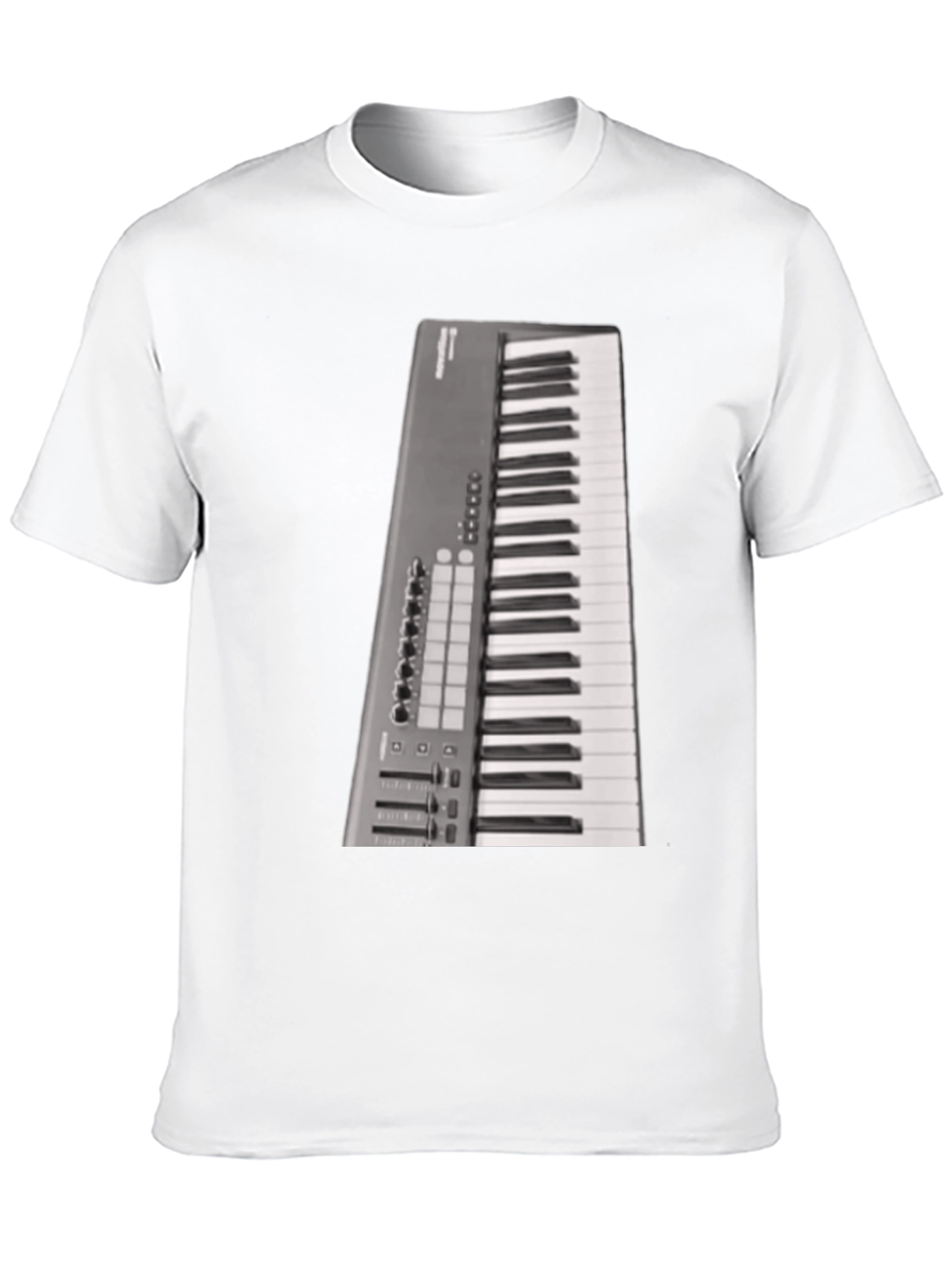 Black Keyboard T-Shirt Musician Graphic Tee view 10