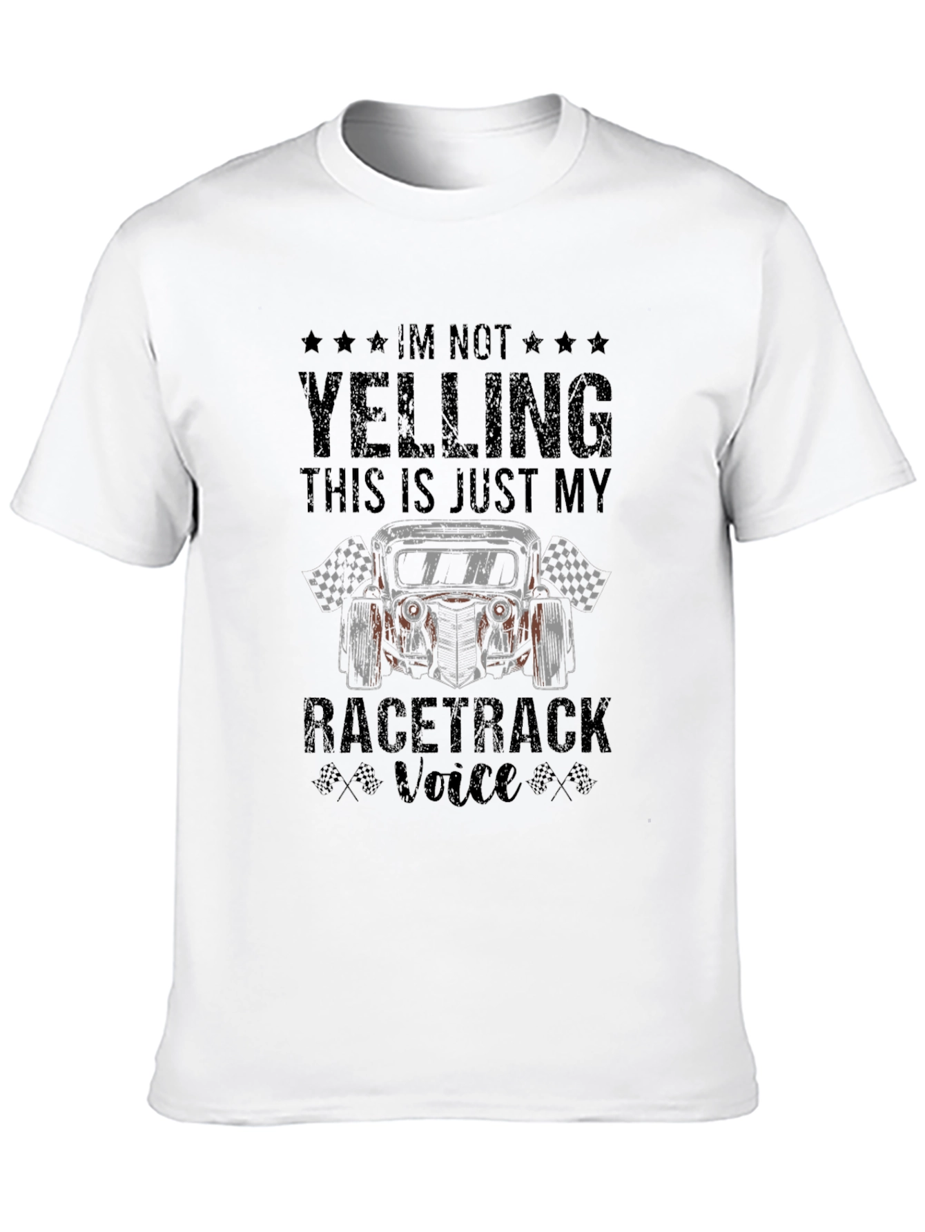 Black Racetrack Voice Graphic Tee - Motorsports Fan Apparel view 10
