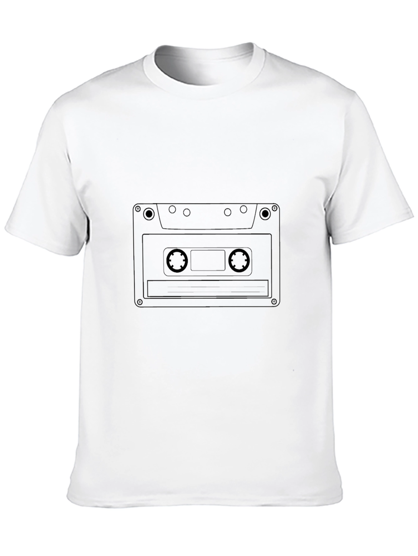 Black Retro Cassette Tape T-Shirt - Classic Music Lover Tee view 10