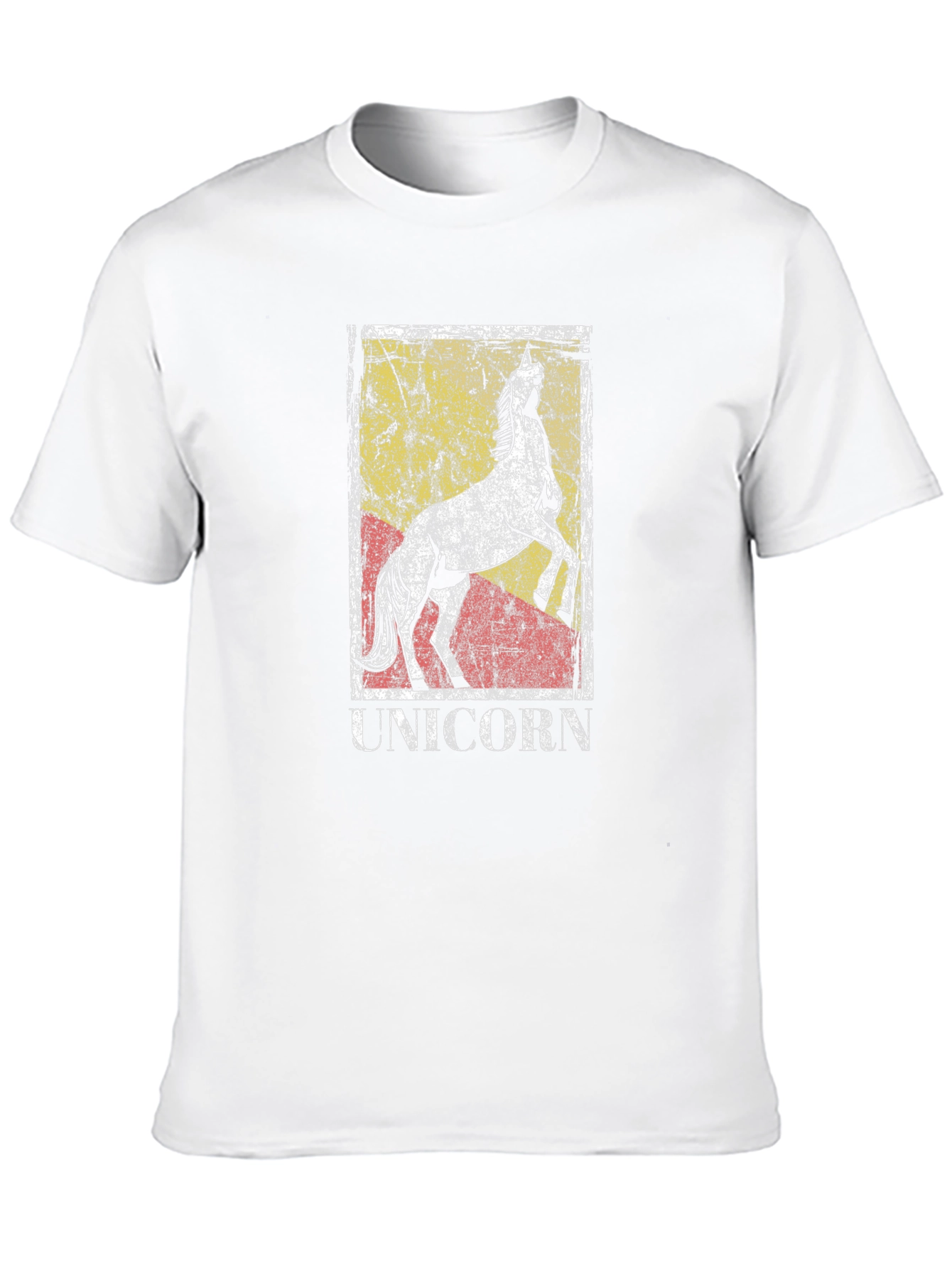 Black Vintage Style Unicorn Graphic T-Shirt view 10