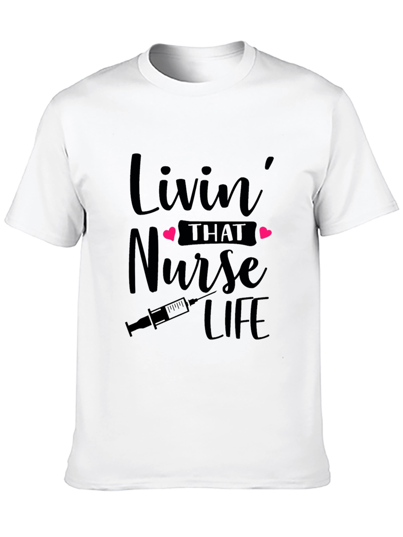 Black Nurse Life T-Shirt - Livin' That Nurse Life view 10