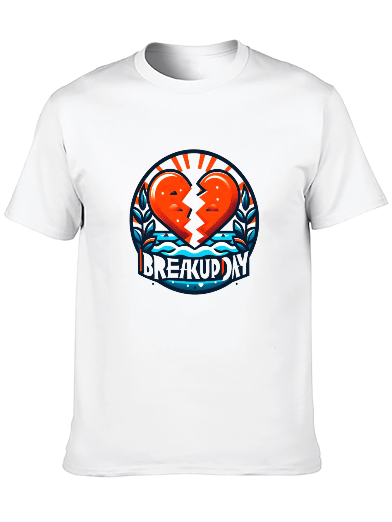 Black Breakup Day Graphic Tee - Stylish Heartbreak T-Shirt view 10