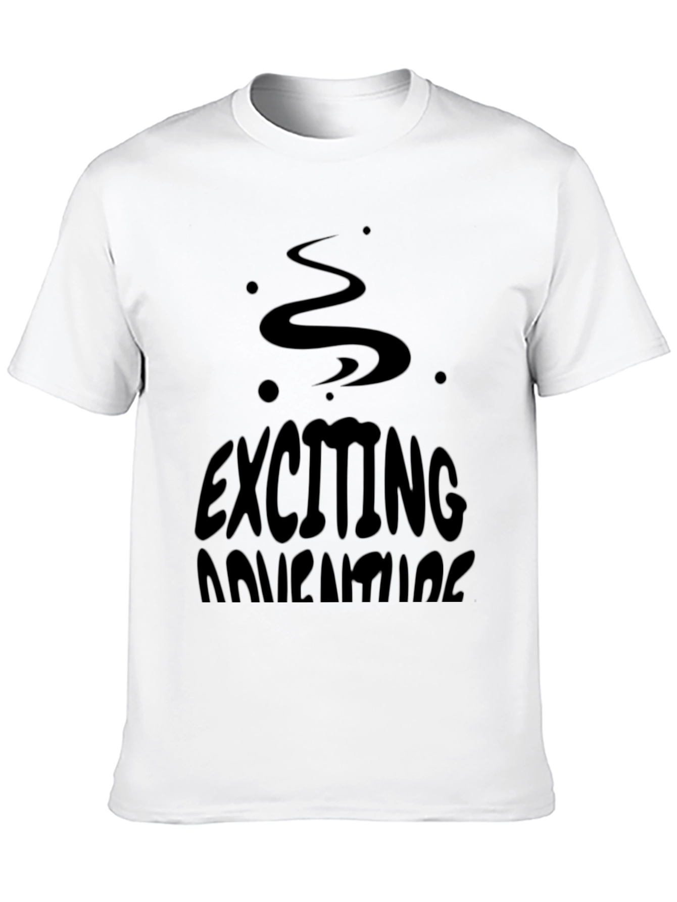 Black Exciting Adventures Black Graphic T-Shirt view 10