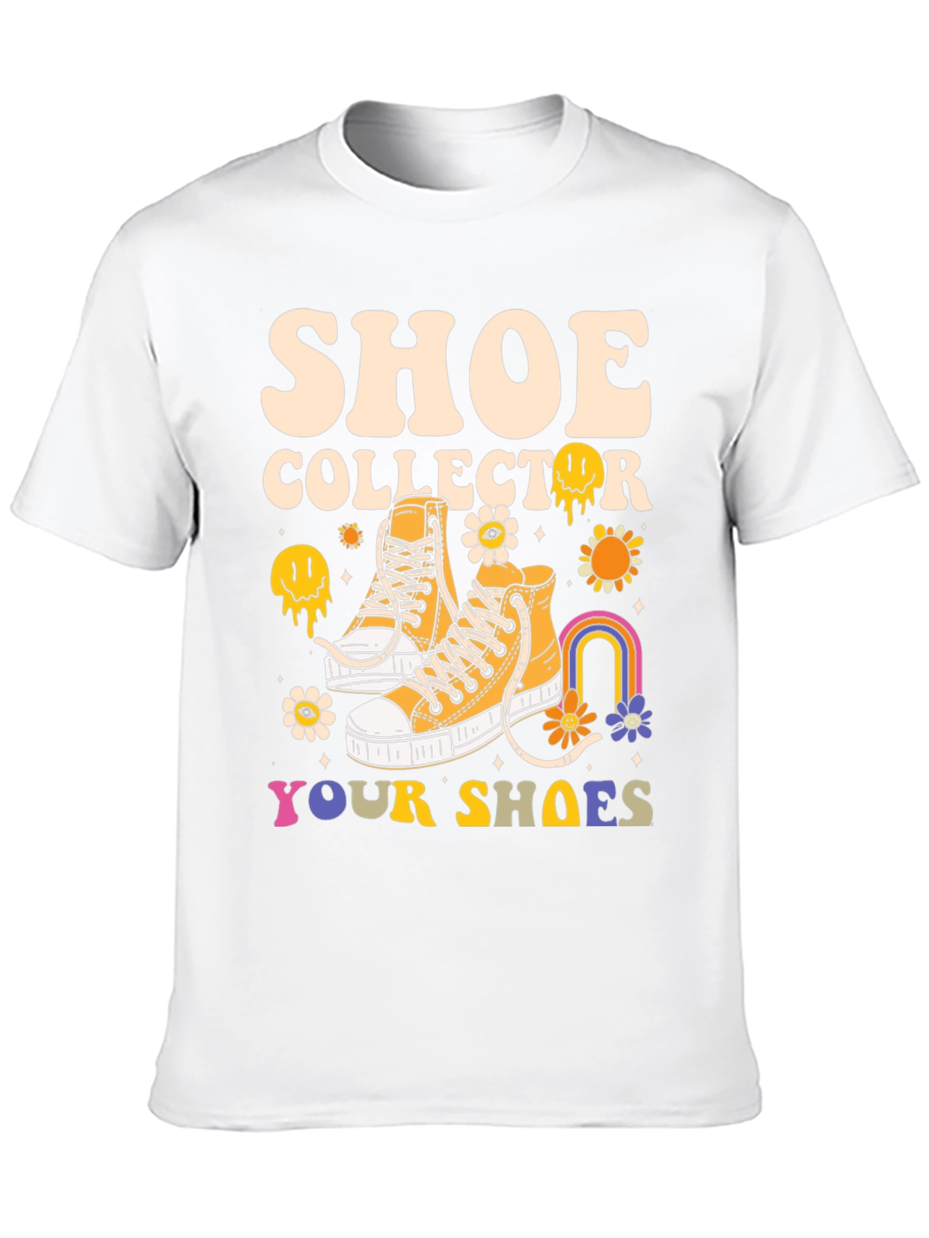 Black Shoe Collector T-Shirt, Funky Shoe Lover Tee view 10