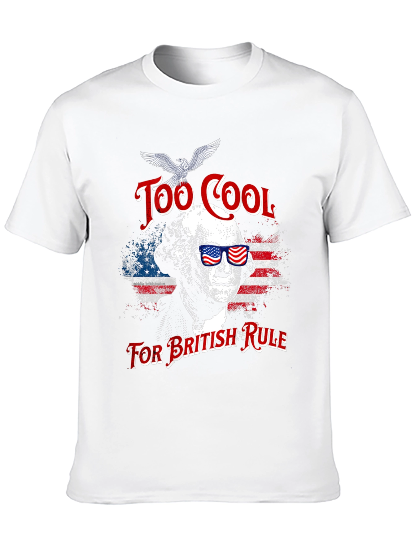 Black Too Cool For British Rule T-Shirt view 10