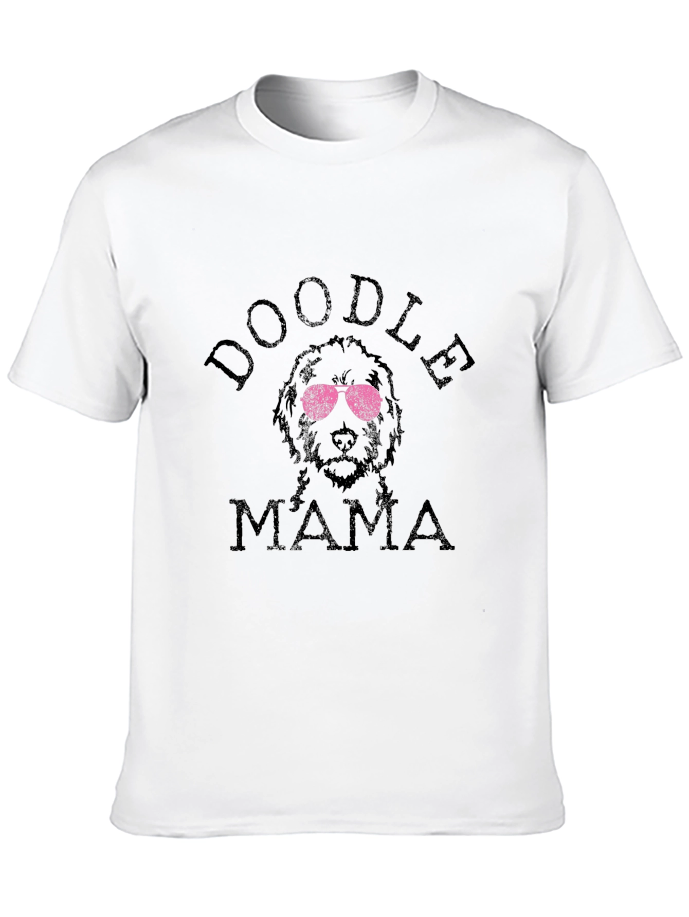 Black Doodle Mama Black T-Shirt view 10