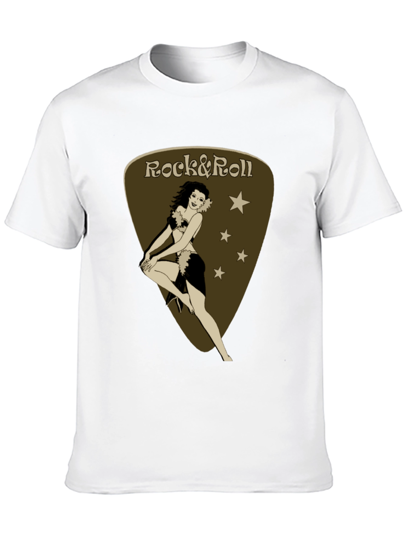Black Rock & Roll Pin-Up Black T-Shirt view 10