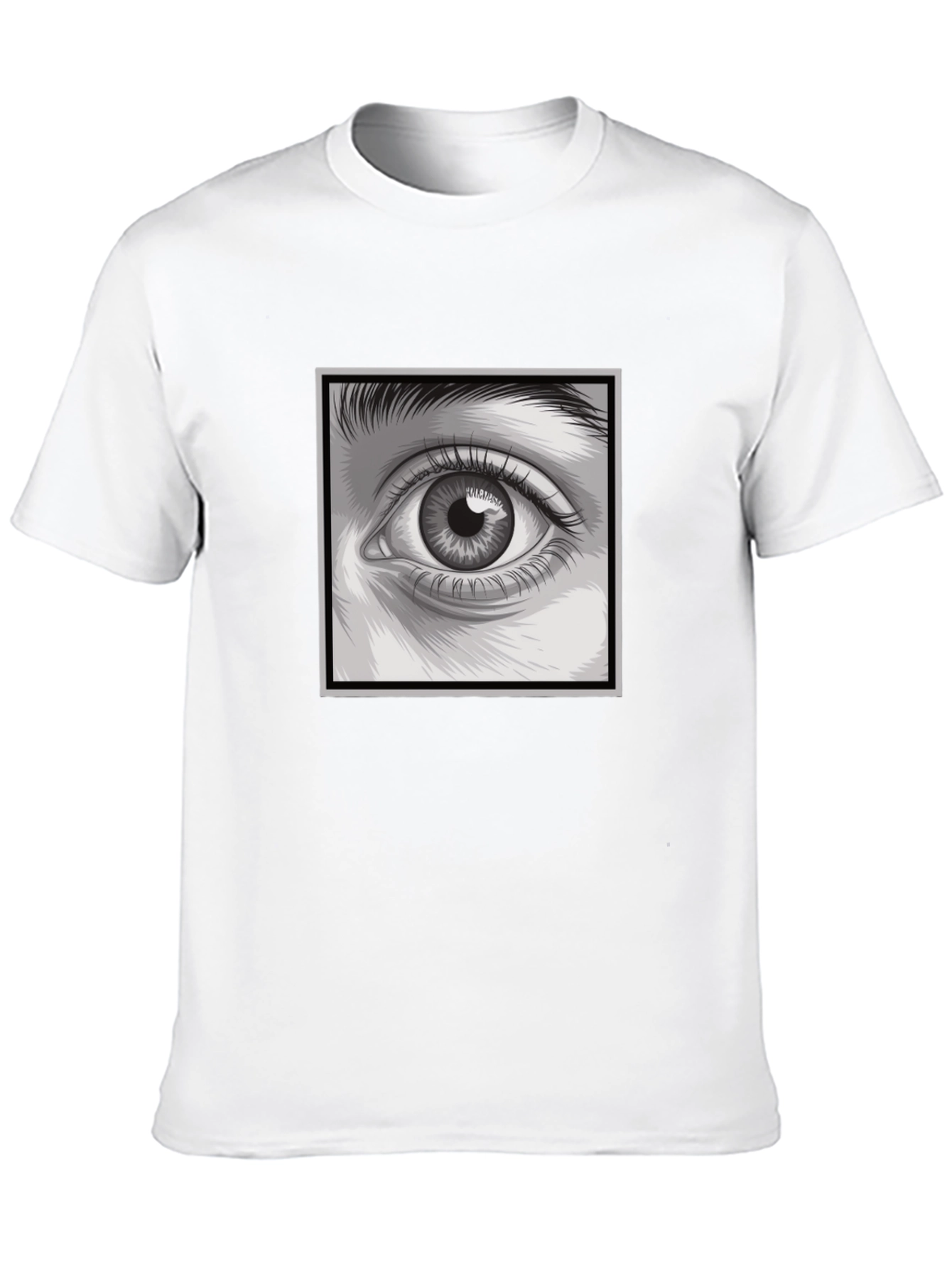 Black Eye Graphic Print Black T-Shirt view 10