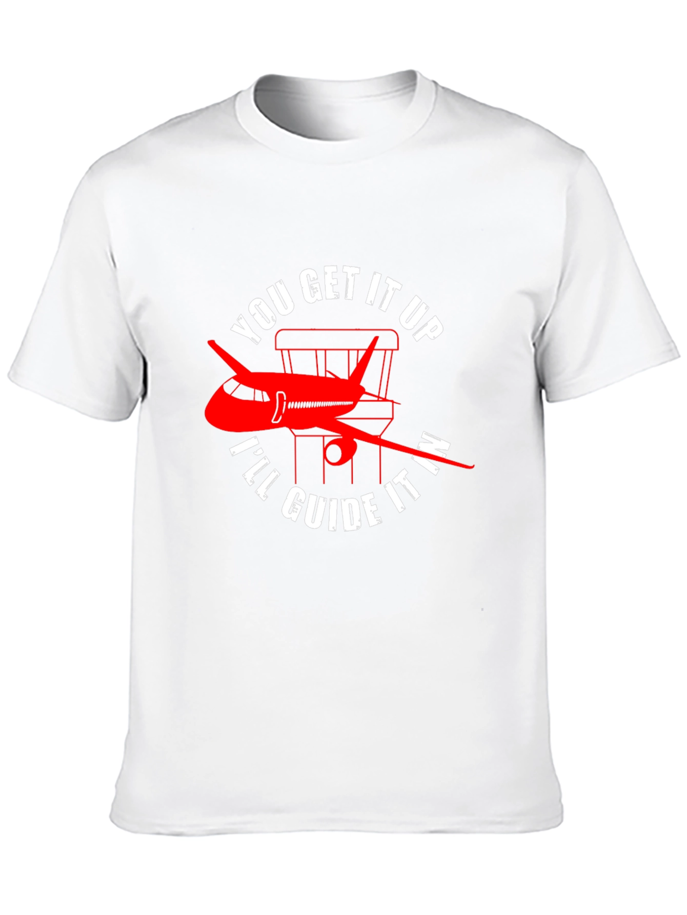 Black Pilot Guide Airplane T-Shirt view 10