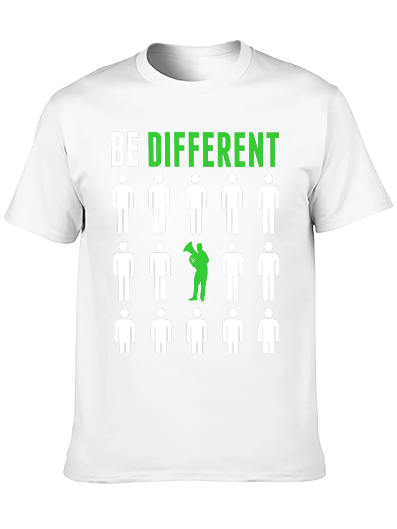 Black Be Different Graphic Tee - Unique Statement Shirt view 10