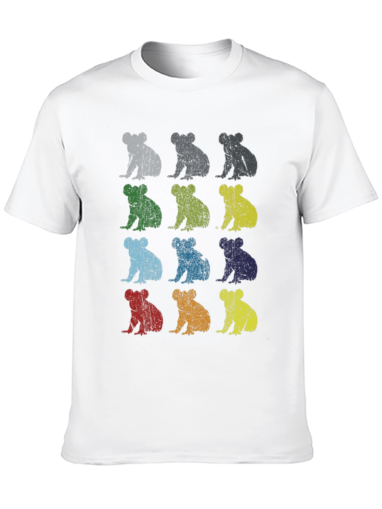 Black Retro Koala T-Shirt - Men's Black Graphic Tee view 10