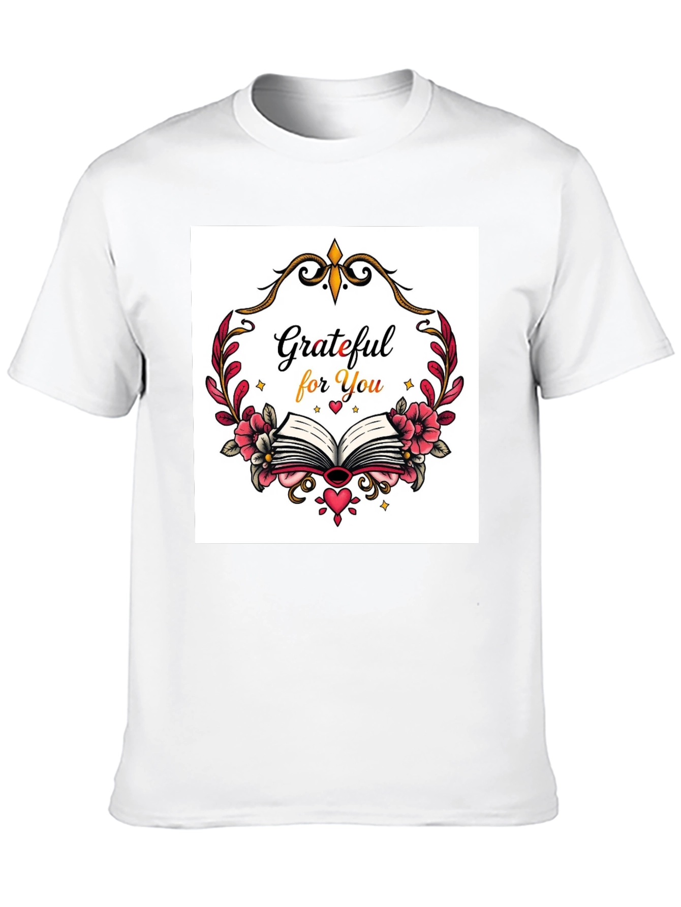 Black Grateful For You Graphic T-Shirt view 10