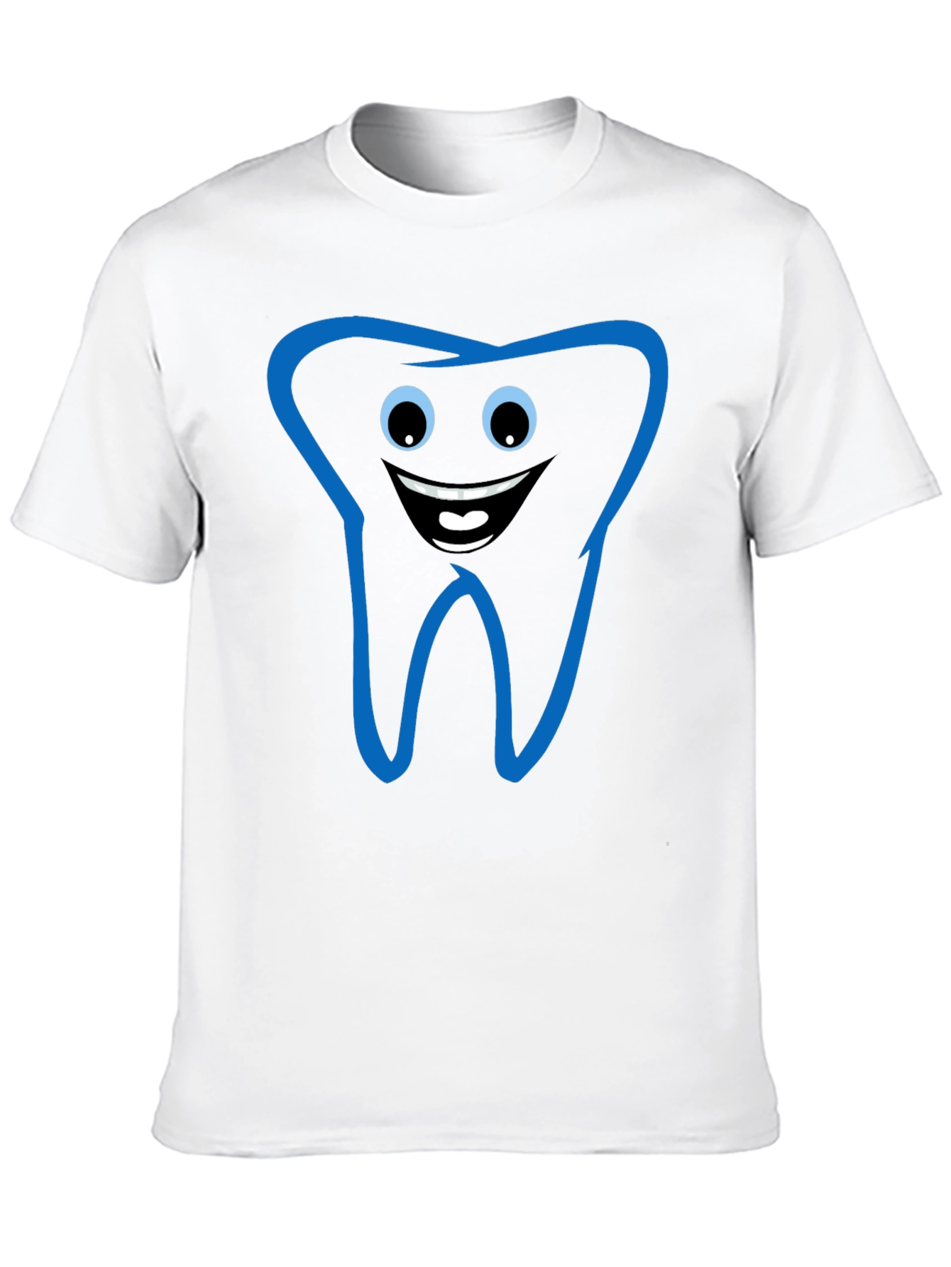 Black Funny Tooth Graphic Tee - Black Cotton T-Shirt view 10