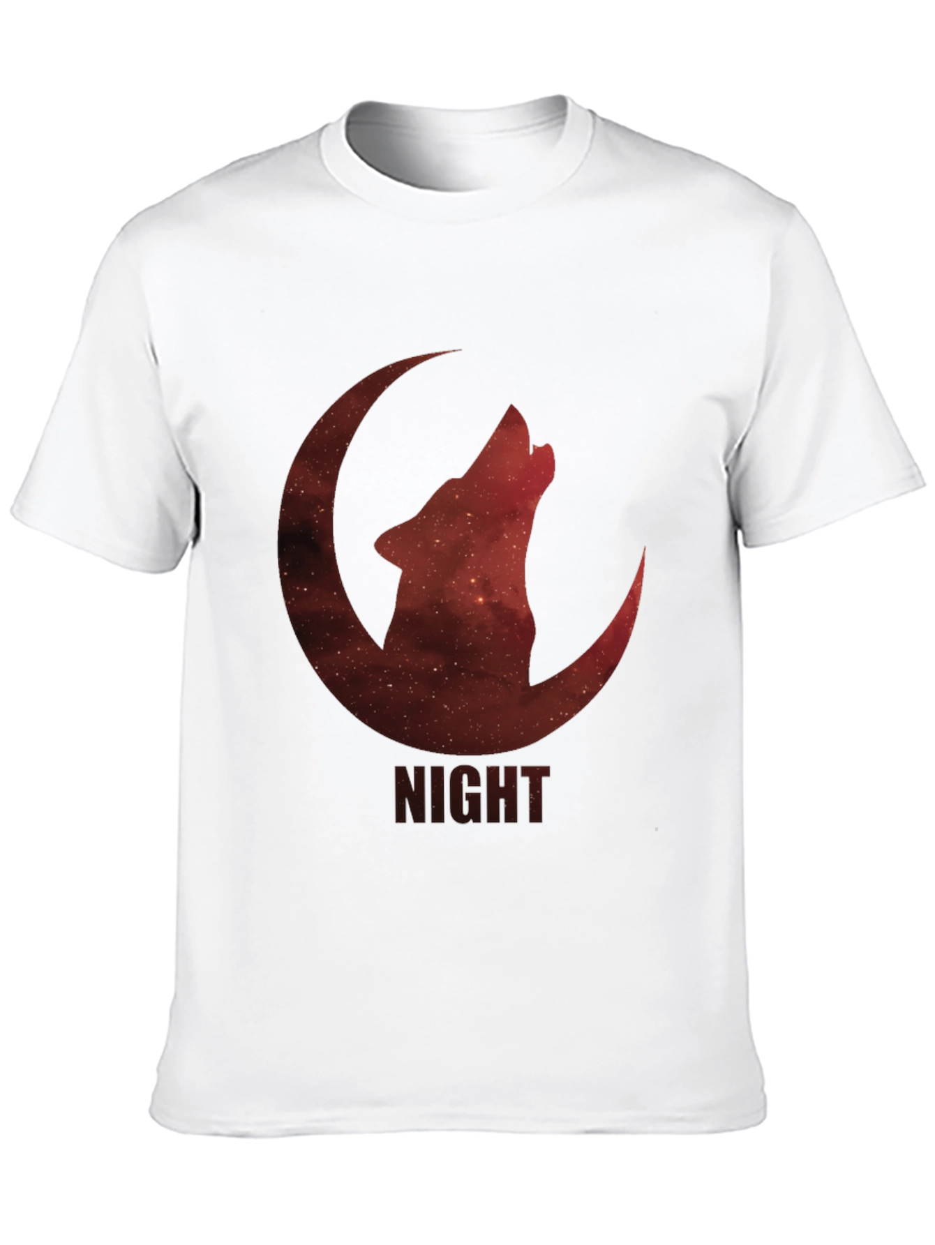 Black Night Wolf Moon Graphic T-Shirt view 10