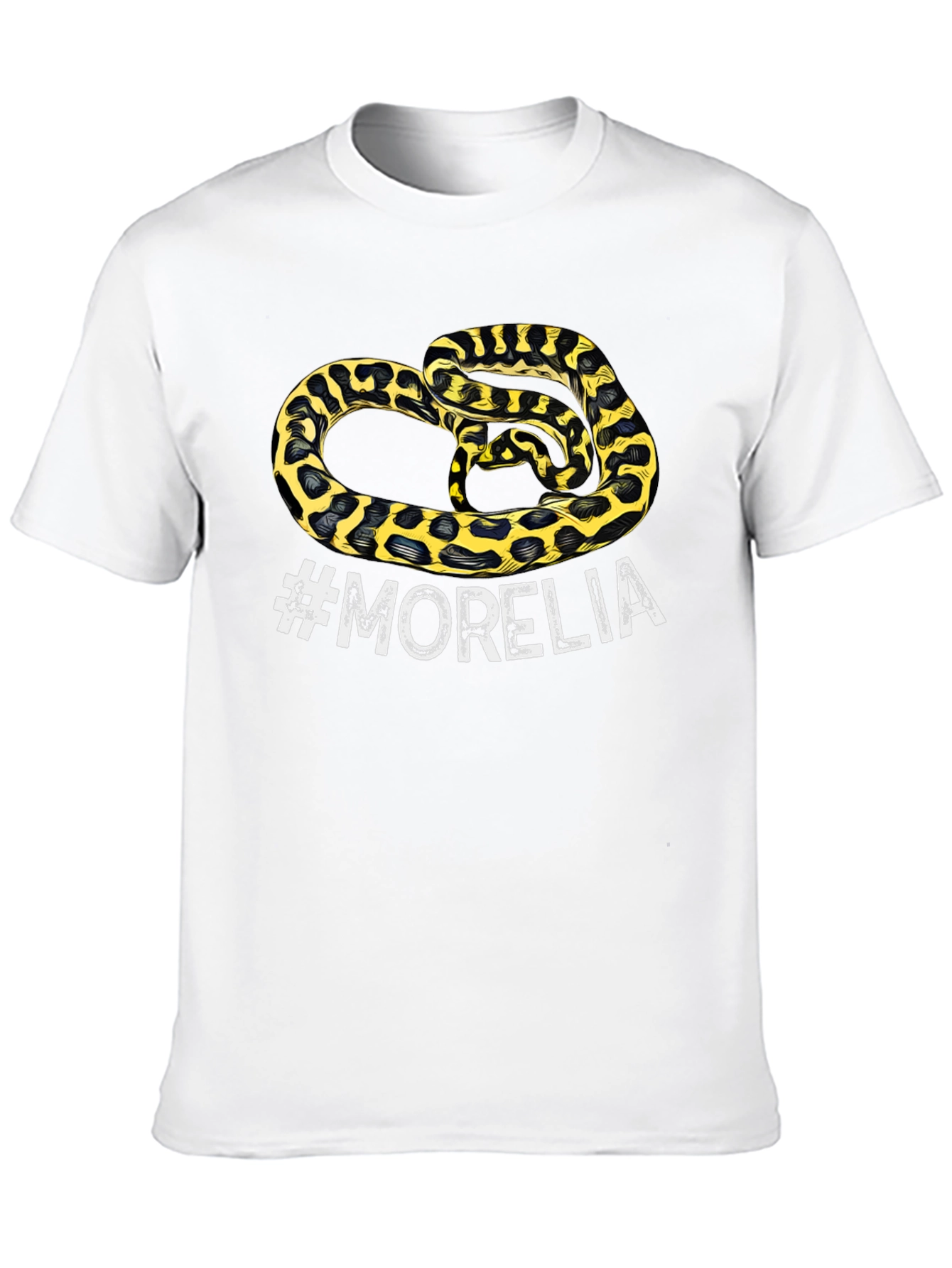 Black Morelia Snake Graphic T-Shirt - Men's Black Tee view 10