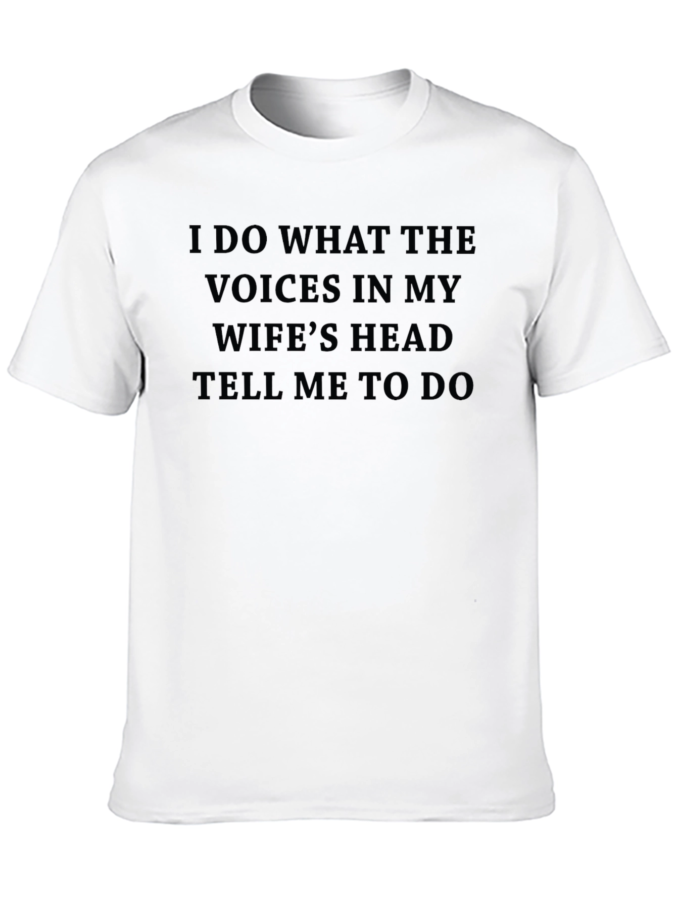 Black Husband's Duty T-Shirt: Wife's Head Voices Command view 10