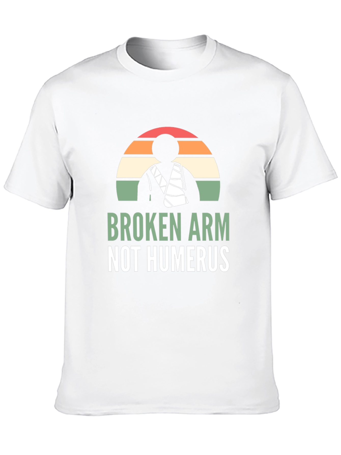 Black Broken Arm Not Humerus Graphic Tee view 10