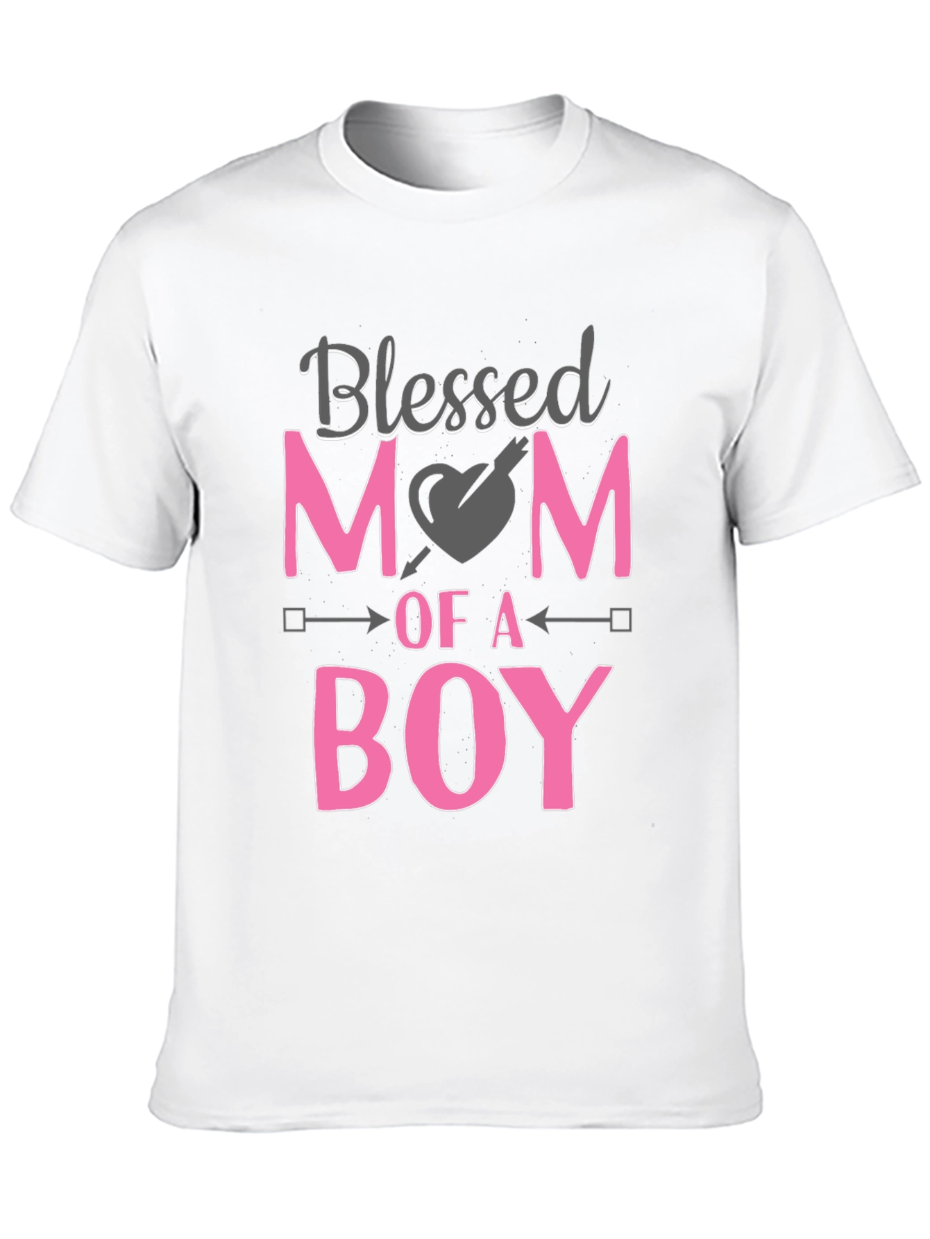 Black Blessed Mom of a Boy Black T-Shirt view 10