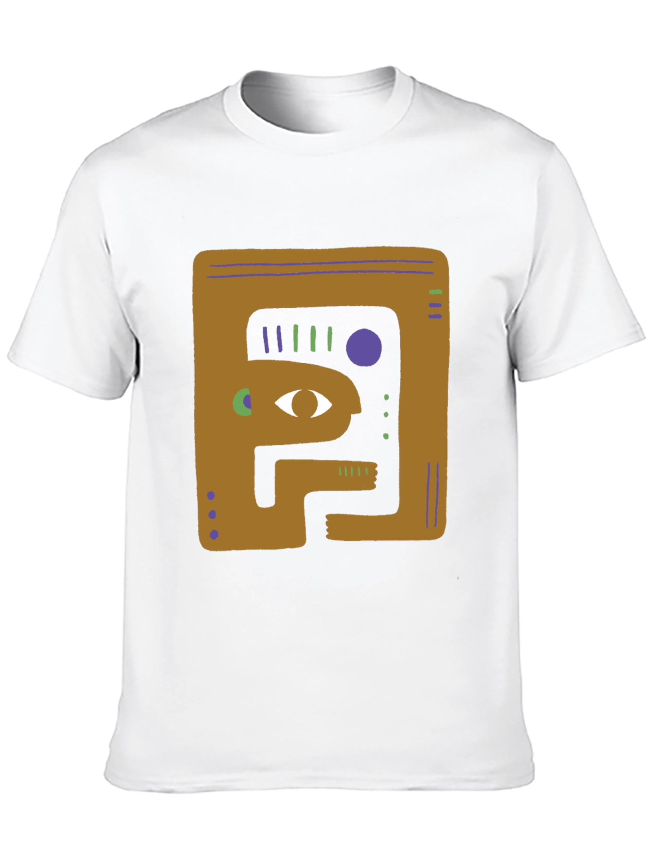 Black Abstract Graphic Print Black T-Shirt view 10