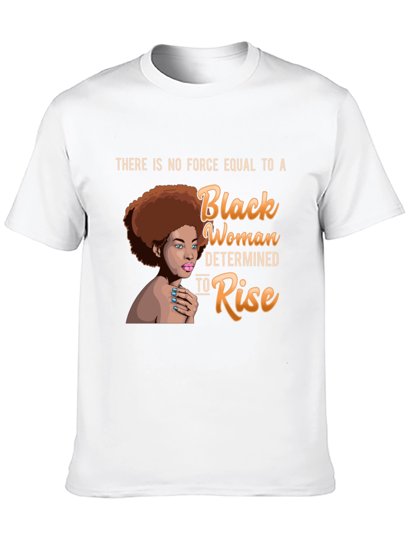 Black Black Woman Determined to Rise T-Shirt view 10