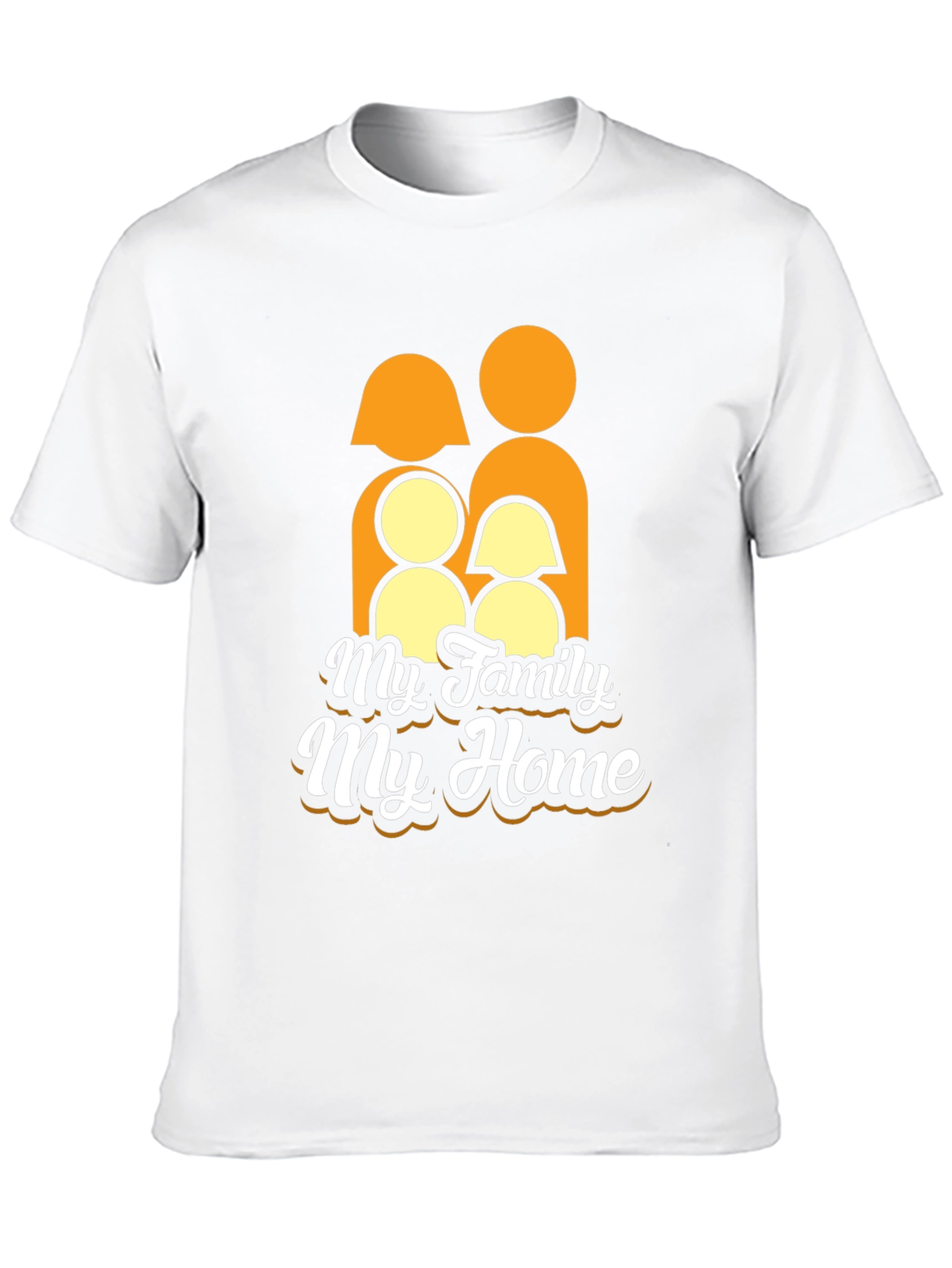 Black Family Home Graphic Tee - Black Unisex T-Shirt view 10
