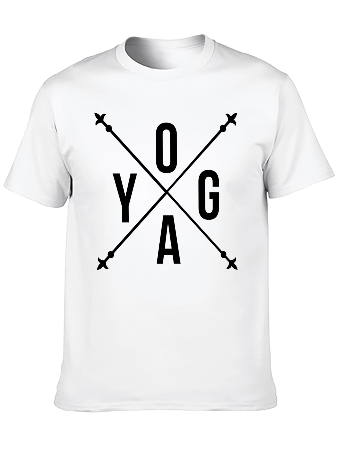 Black Yoga Arrow Black Graphic Tee view 10