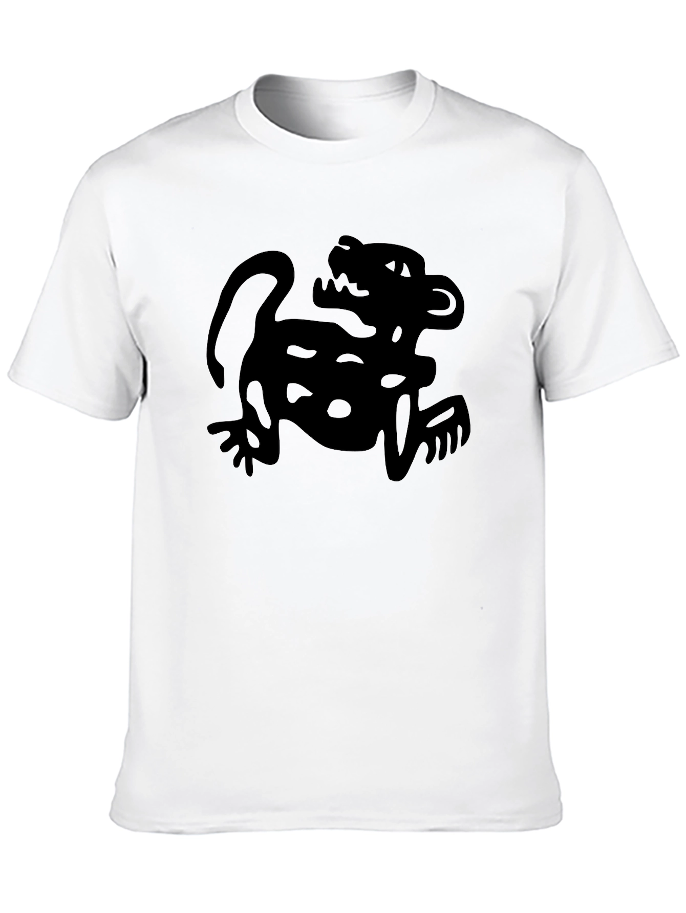 Black Black Jaguar Graphic Tee - Men's Crew Neck T-Shirt view 10