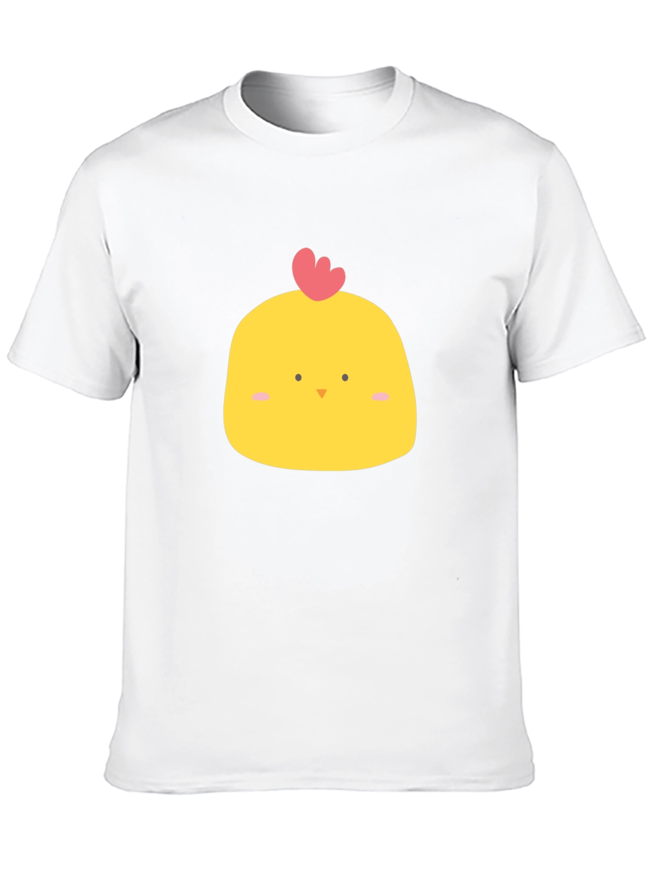 Black Cute Chicken Graphic Tee - Black Cotton Blend view 10