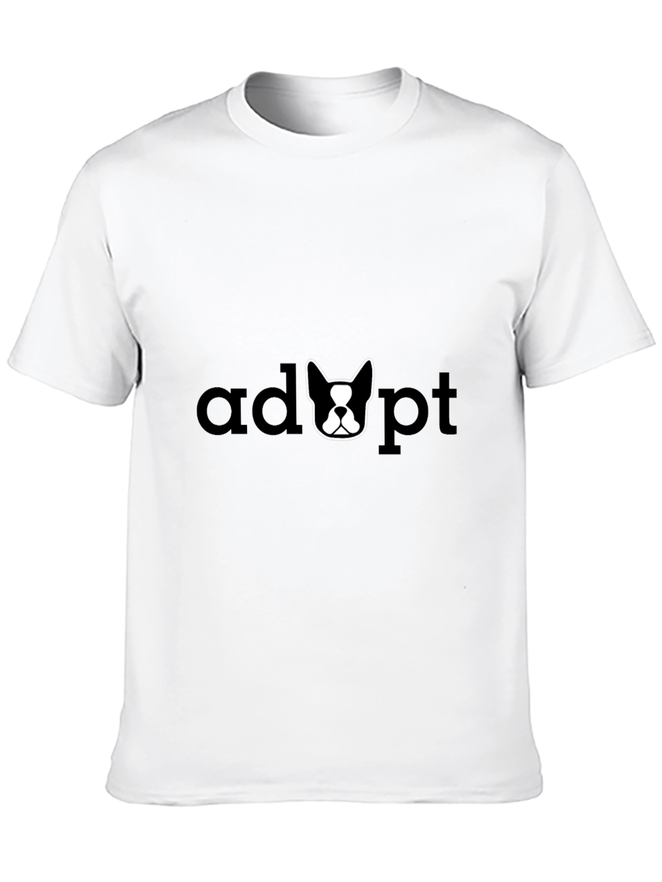 Black Adopt a Dog T-Shirt - Black Graphic Tee view 10
