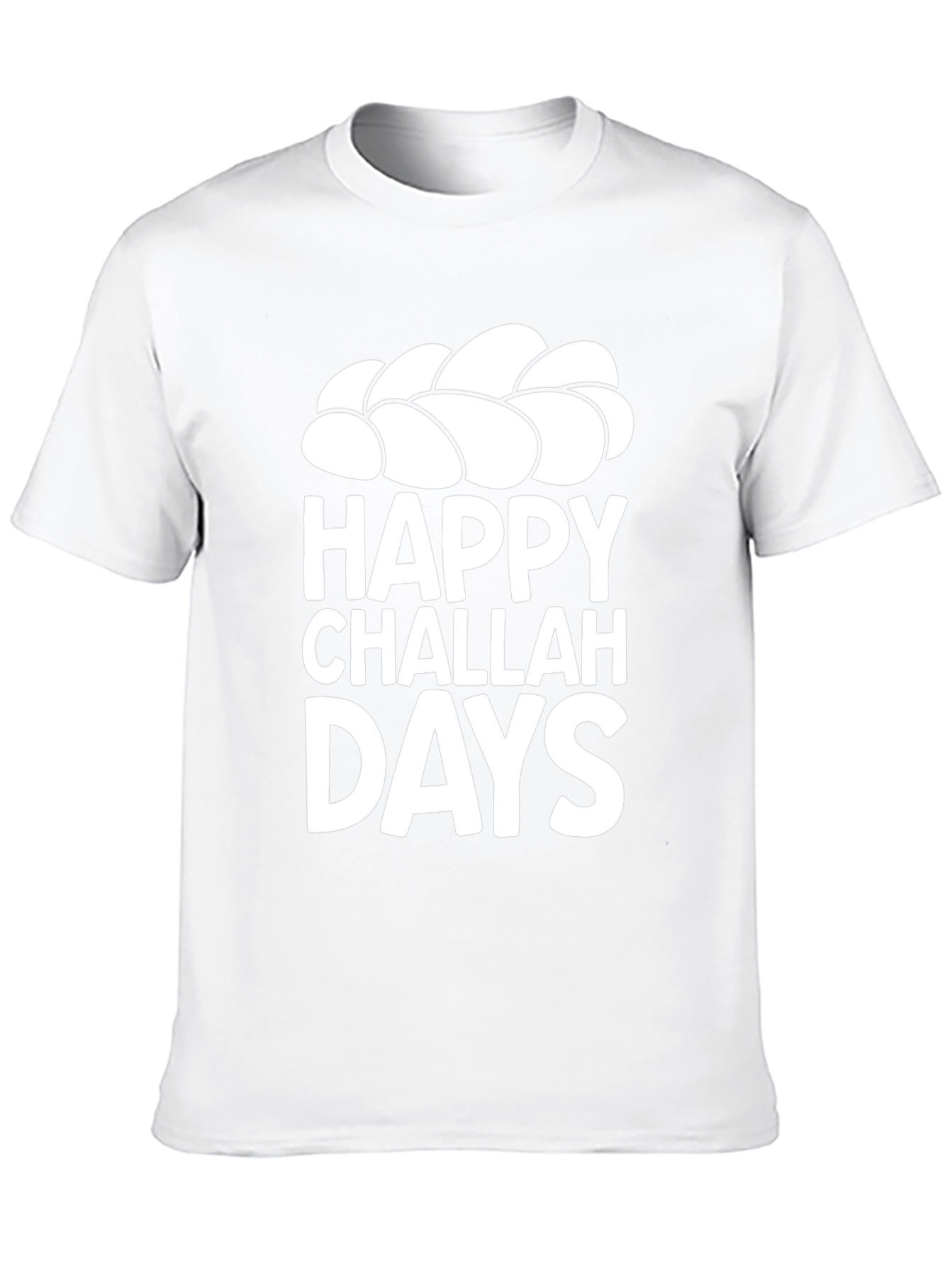 Black Happy Challah Days Graphic Tee view 10