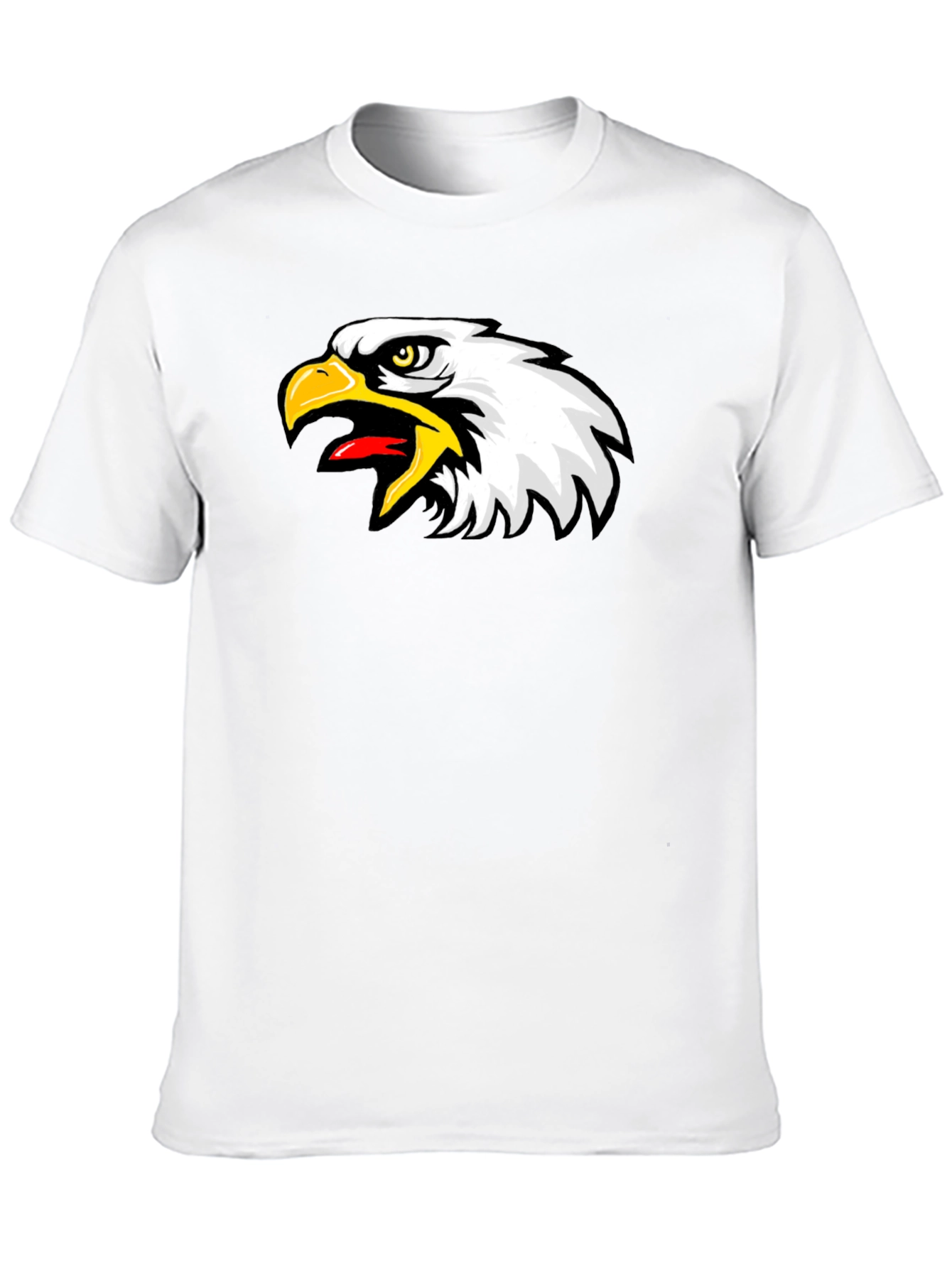 Black Eagle Graphic Black T-Shirt - Bold Bird Design view 10