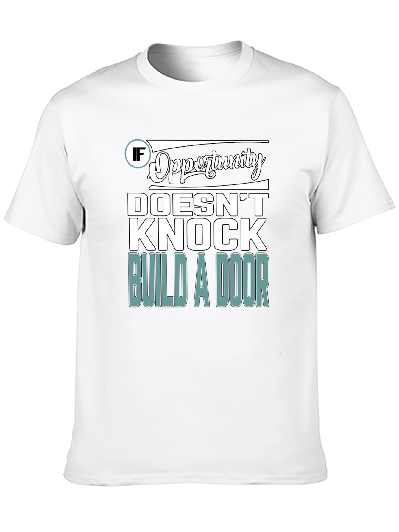 Opportunity Knocks Graphic T-Shirt - Black - 10