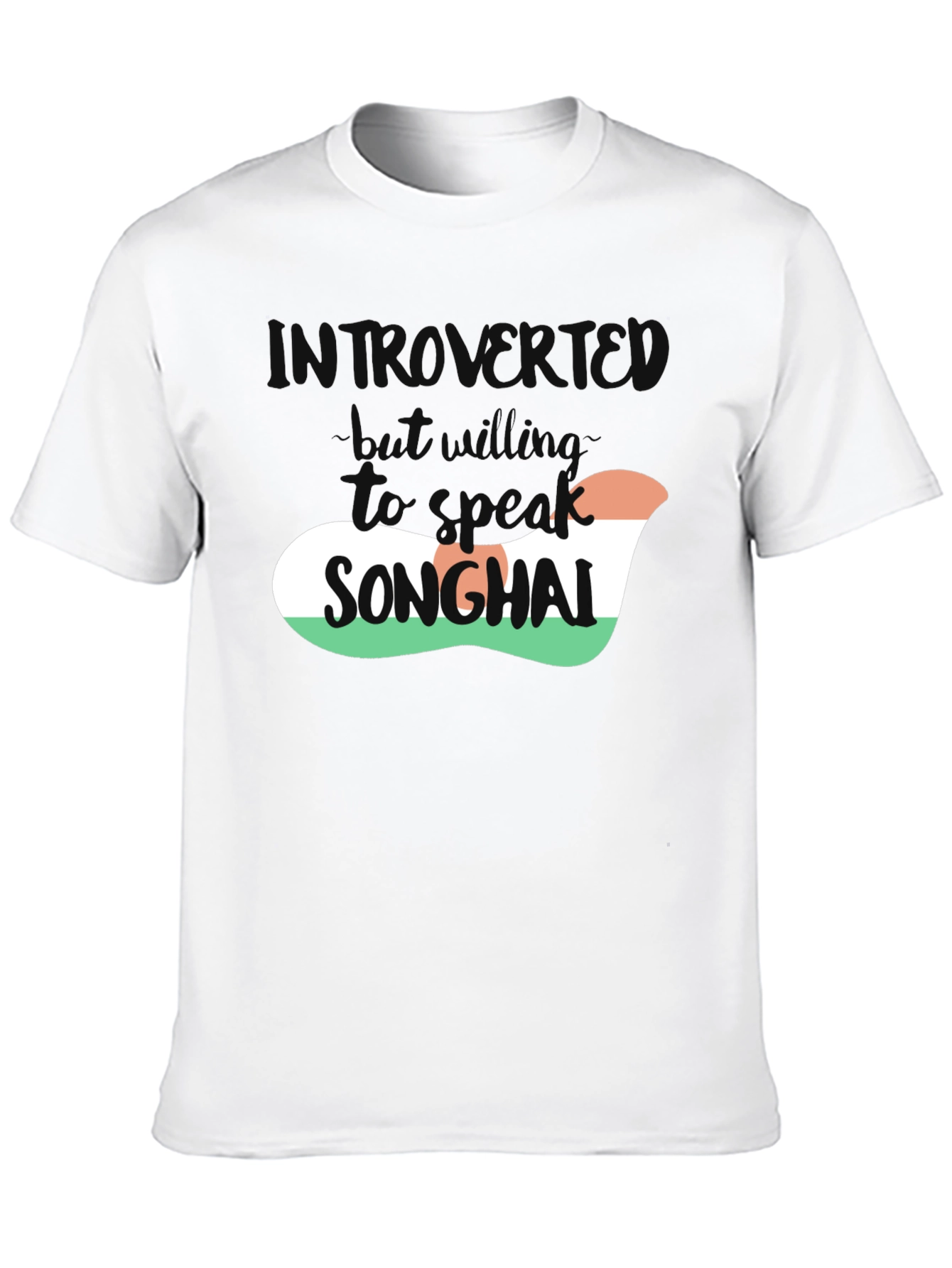 Introvert Songhai T-Shirt - Soft Black Tee - 10