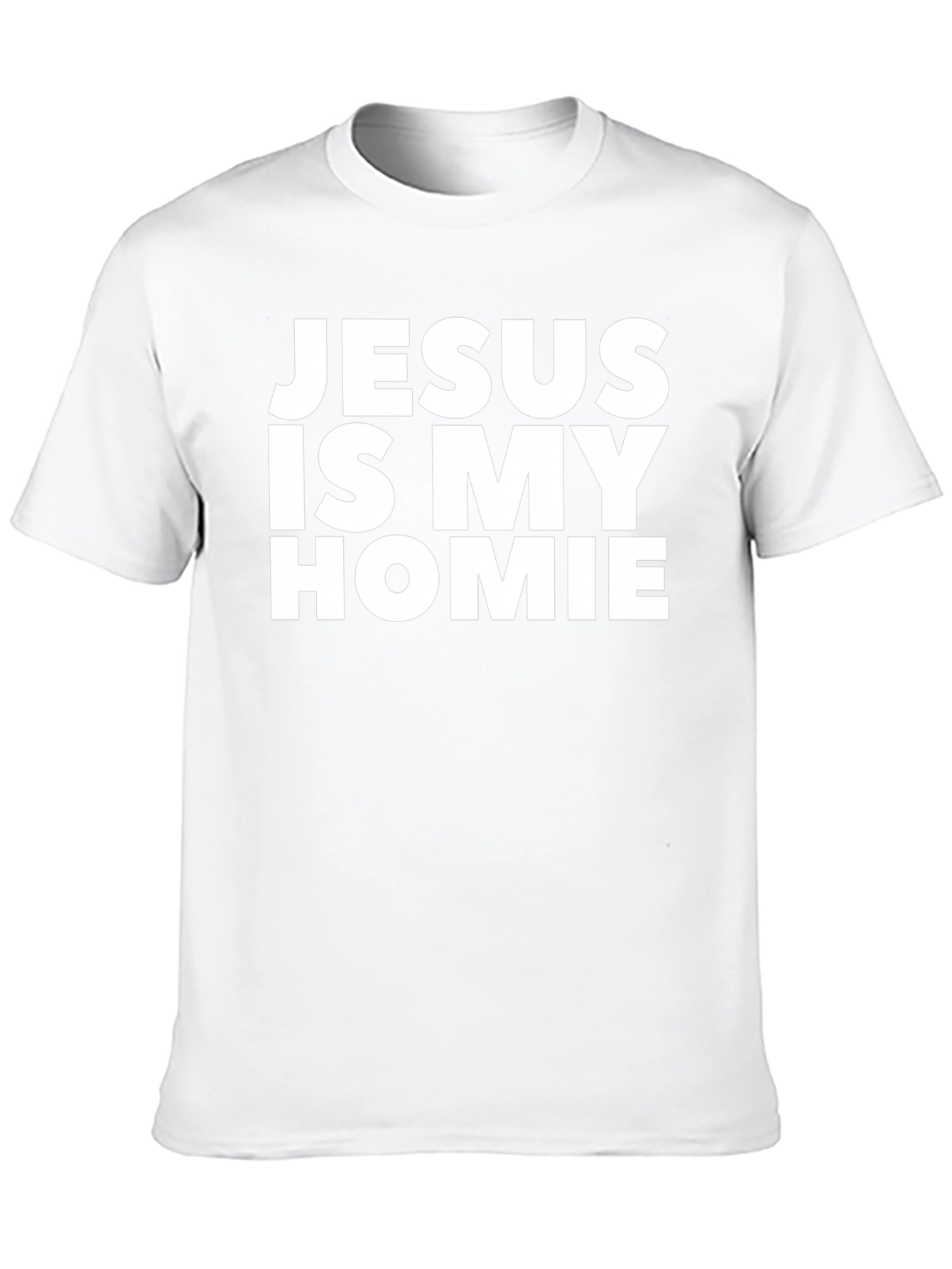 Black Jesus is my Homie Graphic T-Shirt - Black Crew Neck view 10