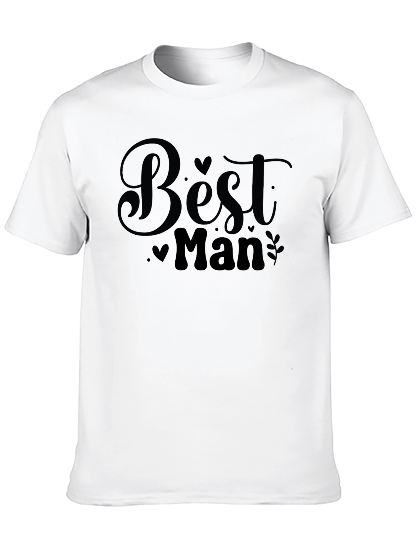 Black Best Man Graphic T-Shirt - Black view 10