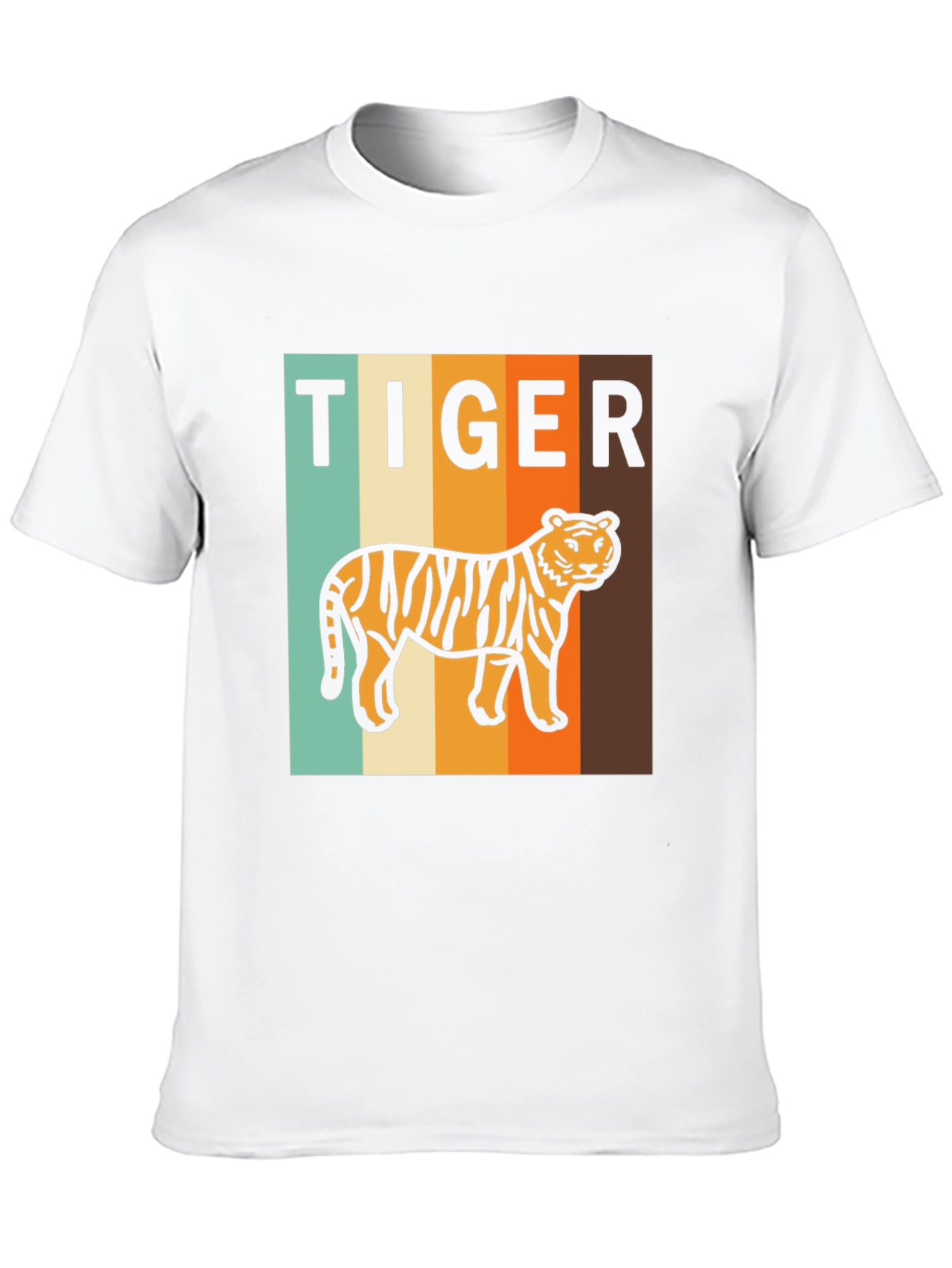 Black Retro Tiger Graphic T-Shirt - Vintage Style Tee view 10