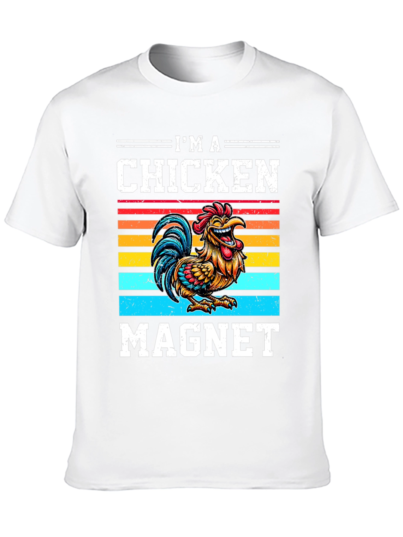 I'm a Chicken Magnet Graphic T-Shirt - 10
