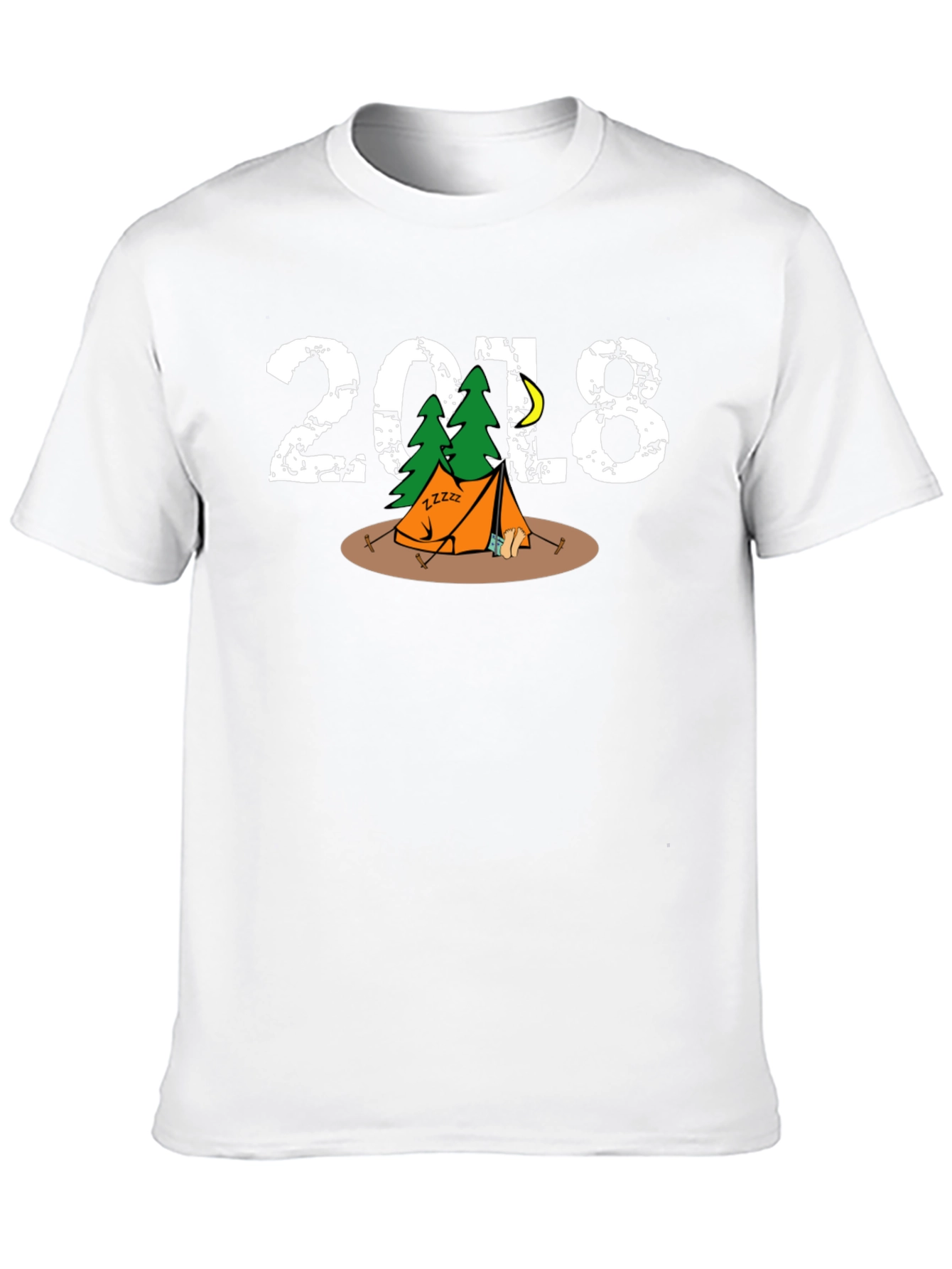 Black Camping Trip 2018 Graphic T-Shirt view 10