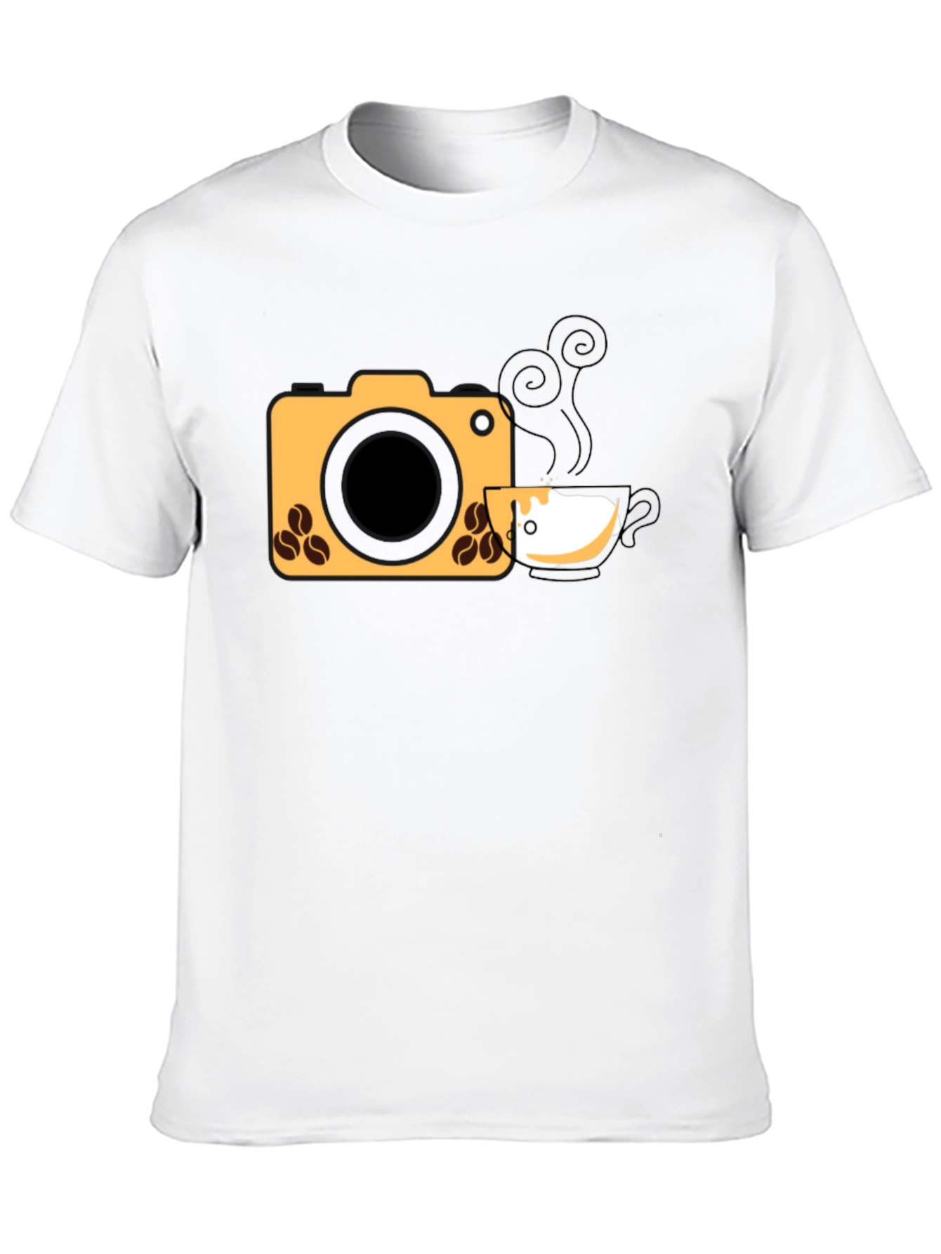 Black Coffee Camera Graphic Tee view 10