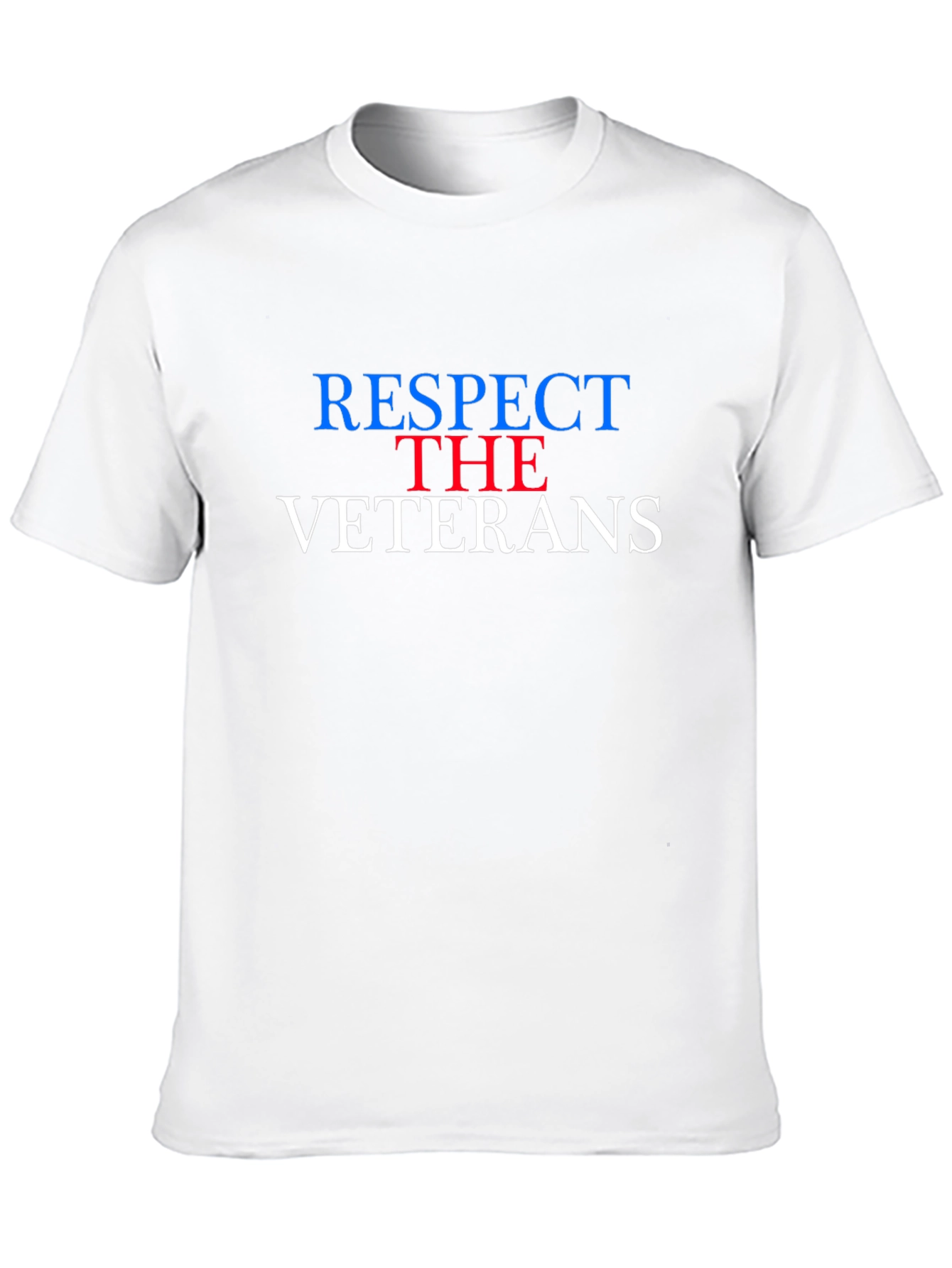 Black Respect the Veterans T-Shirt - Patriotic USA Apparel view 10