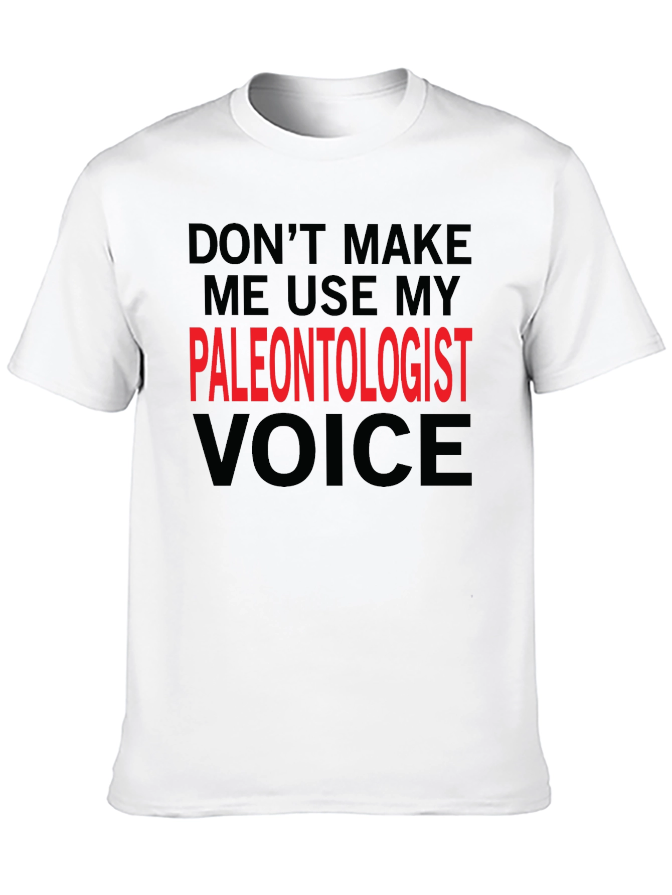 Black Paleontologist Voice Funny T-Shirt view 10